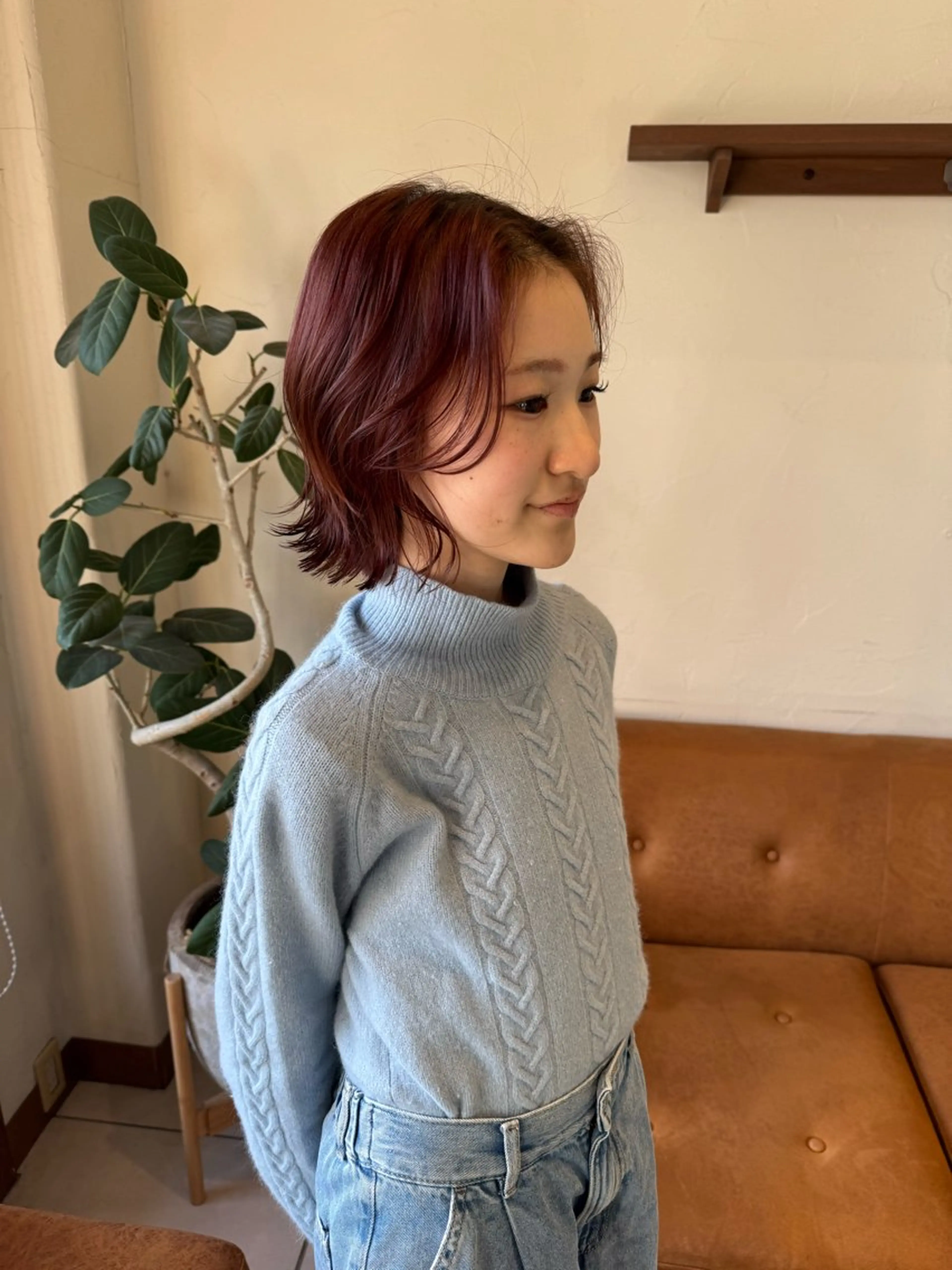 ショート レイヤーカット カット ヘアカラー トリートメント 🦋ブリーチなしダブ ルカラー🌈MEGUのヘアスタイル
