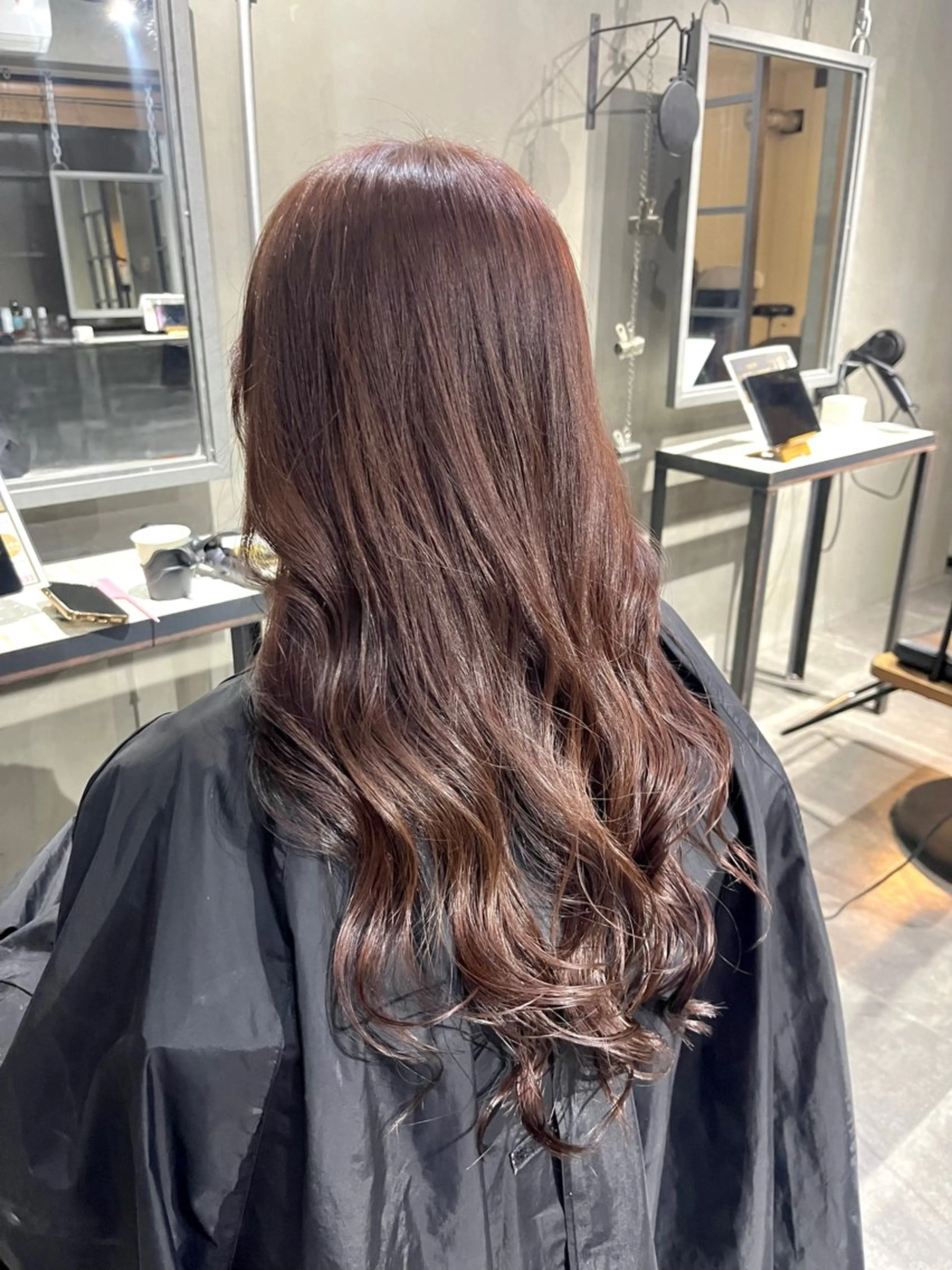 ロング カラー ブラウンカラー 透明感カラー ラベンダーカラー ピンクカラー カット ヘアカラー トリートメント 透明感♥韓国ヘア HINAのヘアスタイル