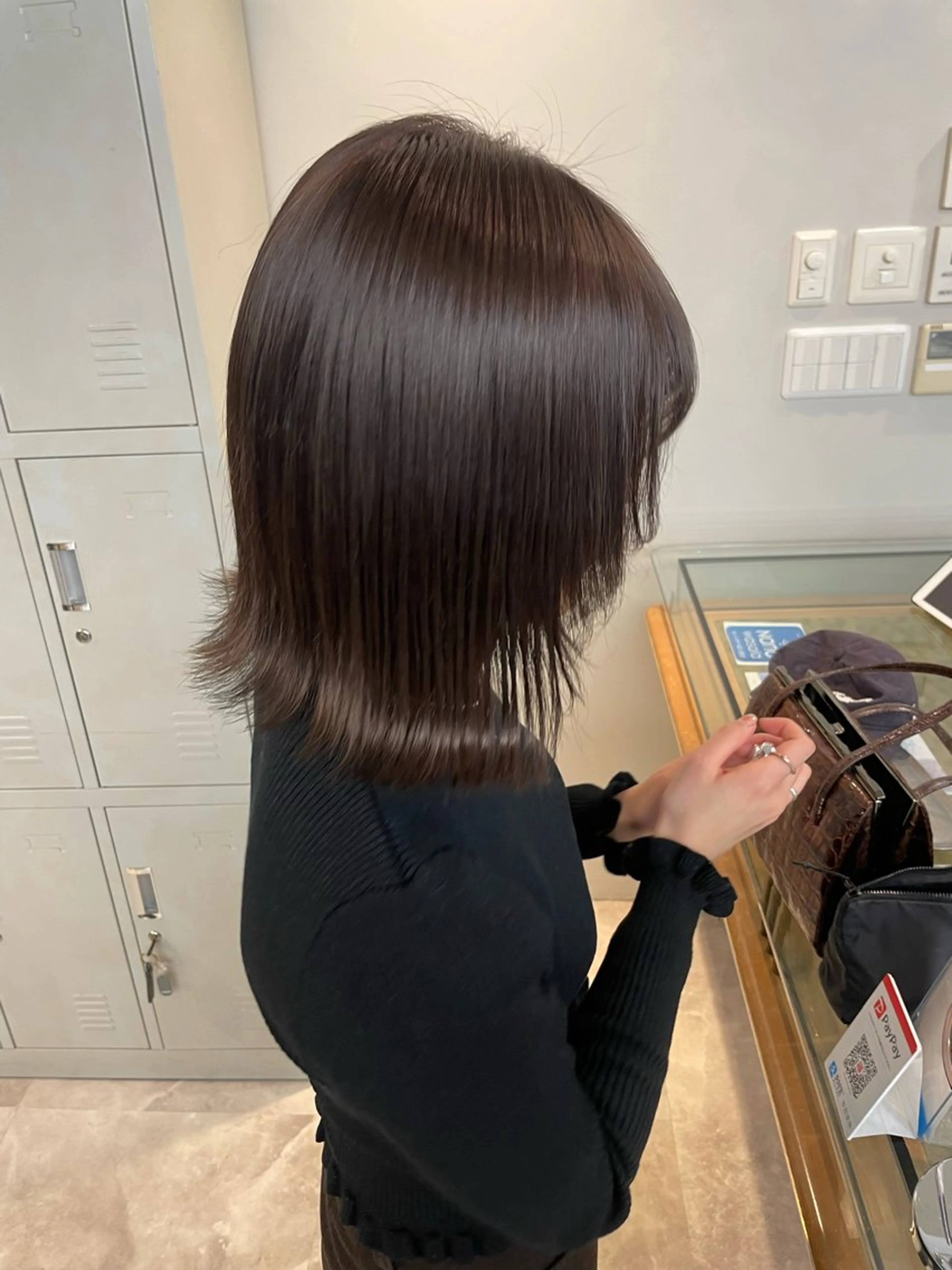 ミディアム カラー カット ヘアカラー トリートメント 表参道🌿赤み消し カラー/チナツのヘアスタイル