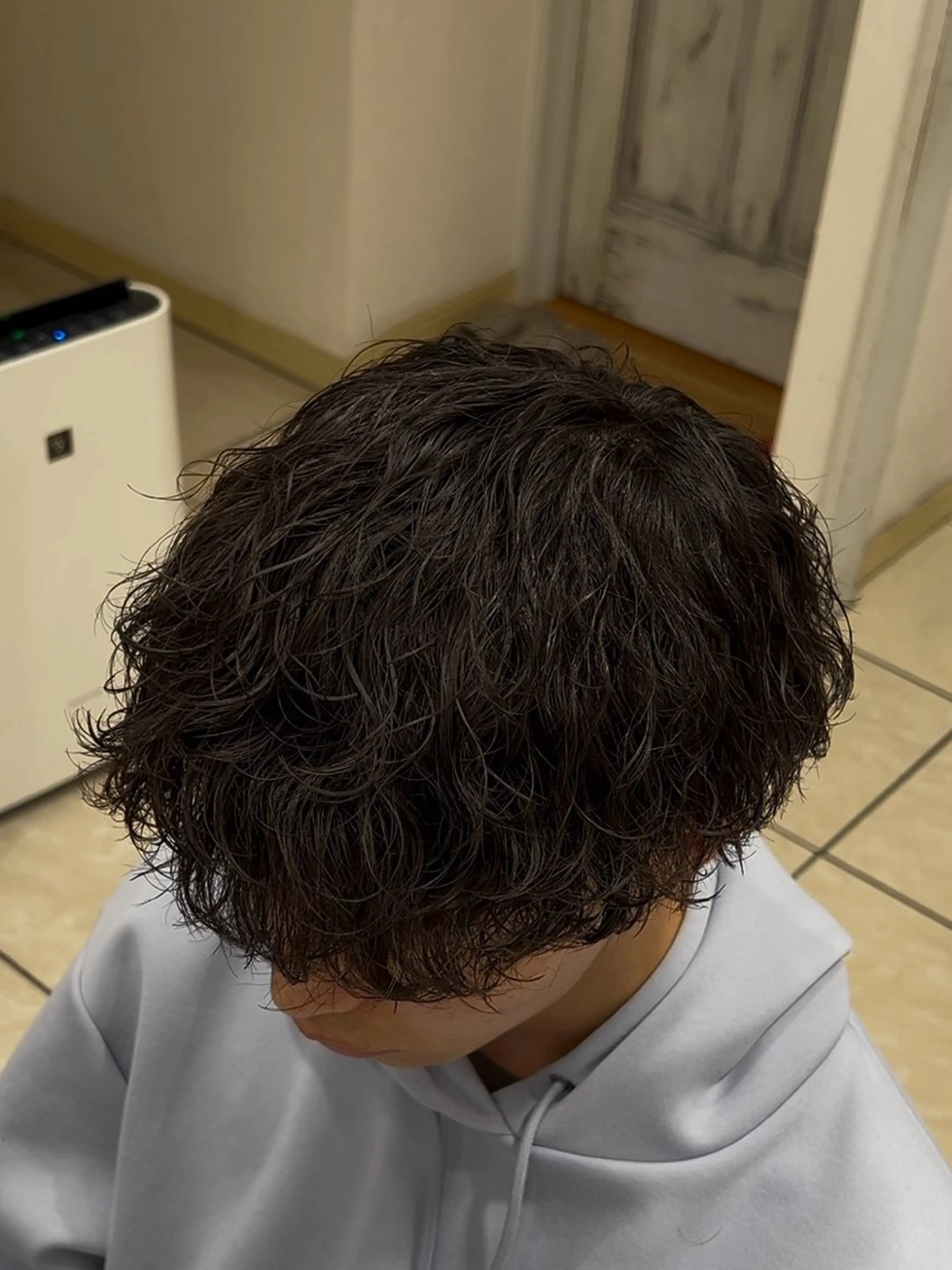 ショート パーマ メンズ メンズパーマ カット パーマ メンズ特化/勝田駅/ 佐和駅/鈴木輝瑠/のヘアスタイル