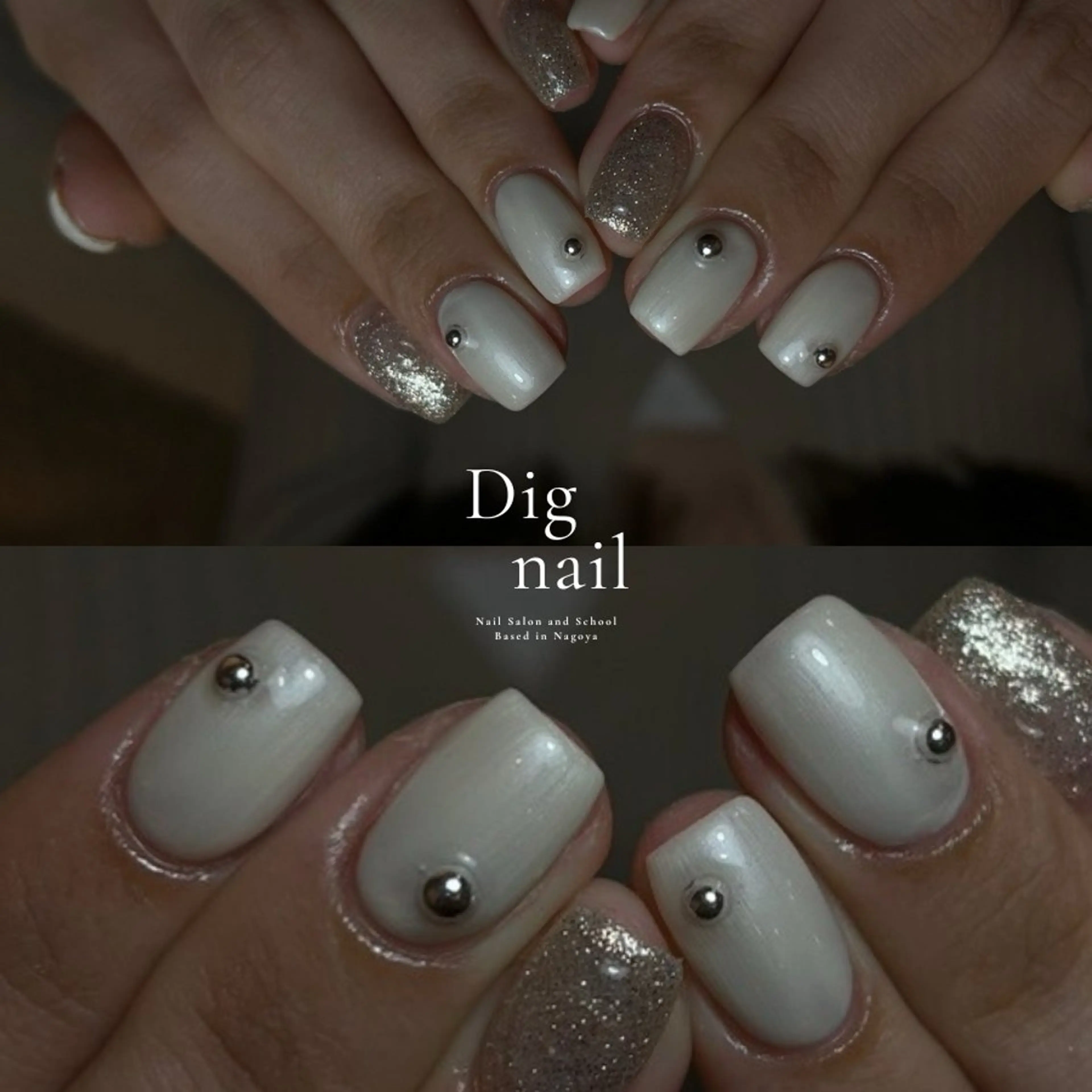 ネイル 長さ出し ジェルネイル 韓国ネイル マグネットネイル 持ち込み ハンドネイル D.d Reinaのネイルデザイン