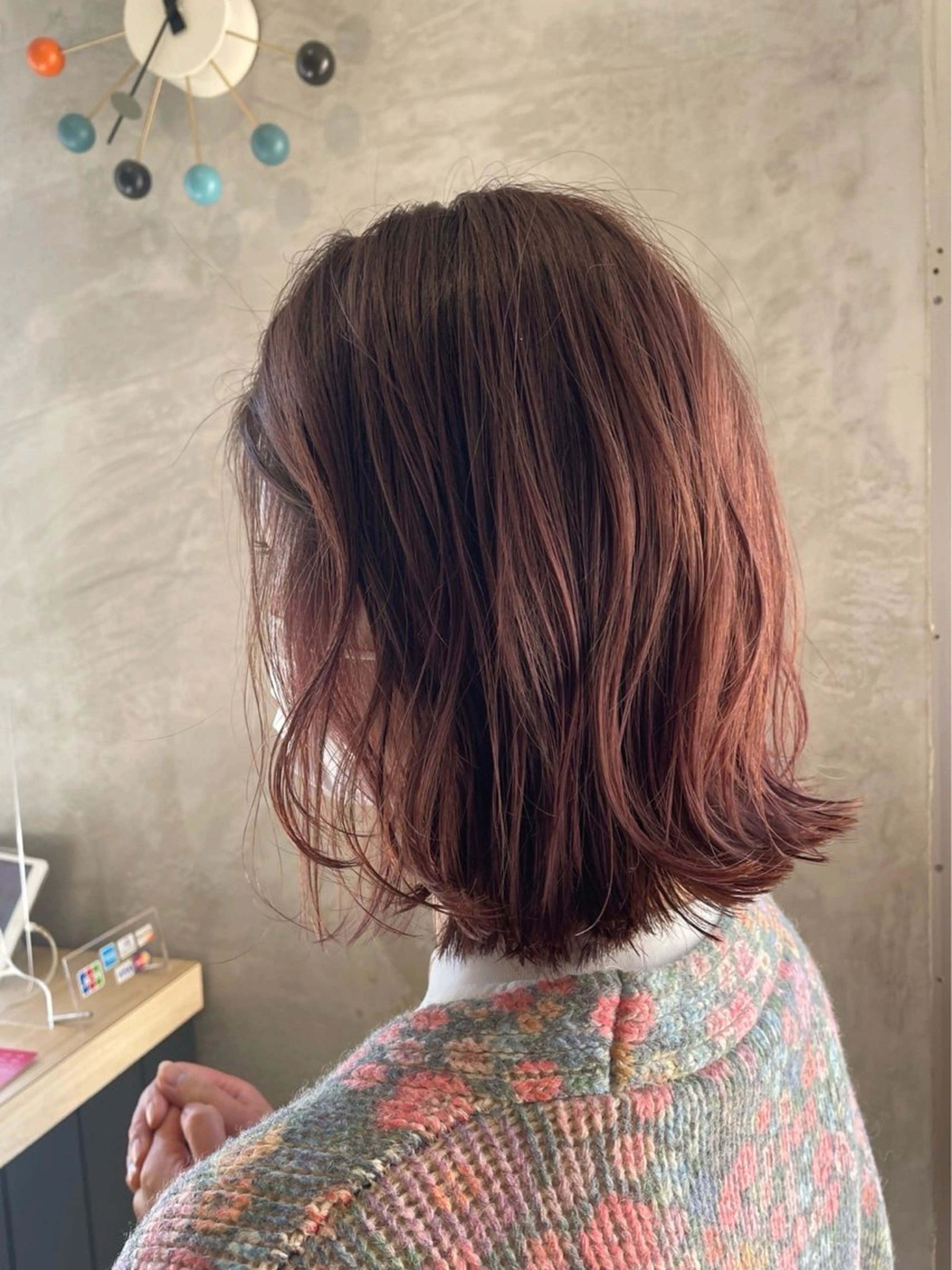カット✂️➕ブリーチなし透明感カラー🌈白髪染め可☆の写真