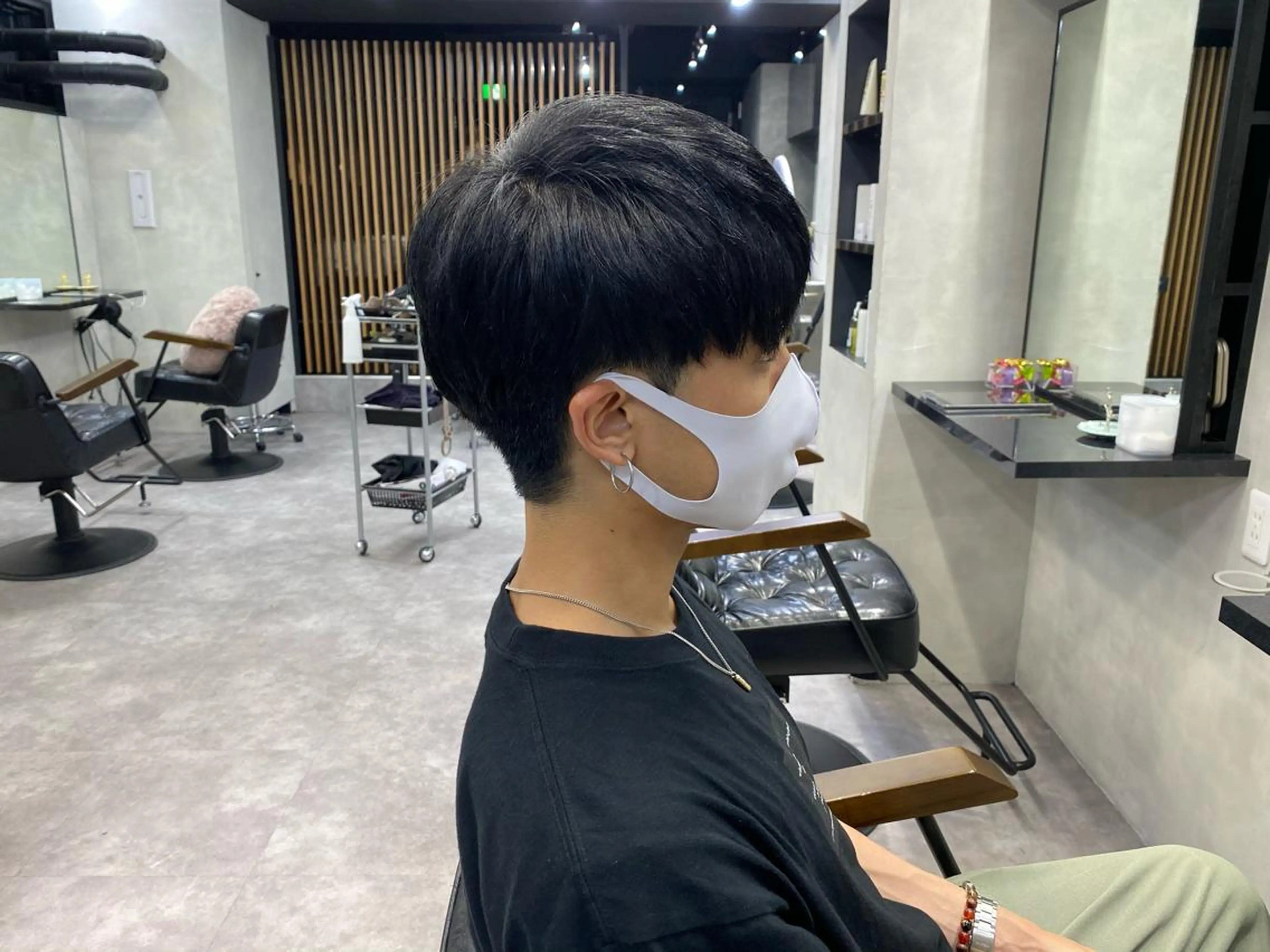 ショート メンズ マッシュ トリートメント 半個室メンズ カット🥕羽鳥淳妃のヘアスタイル