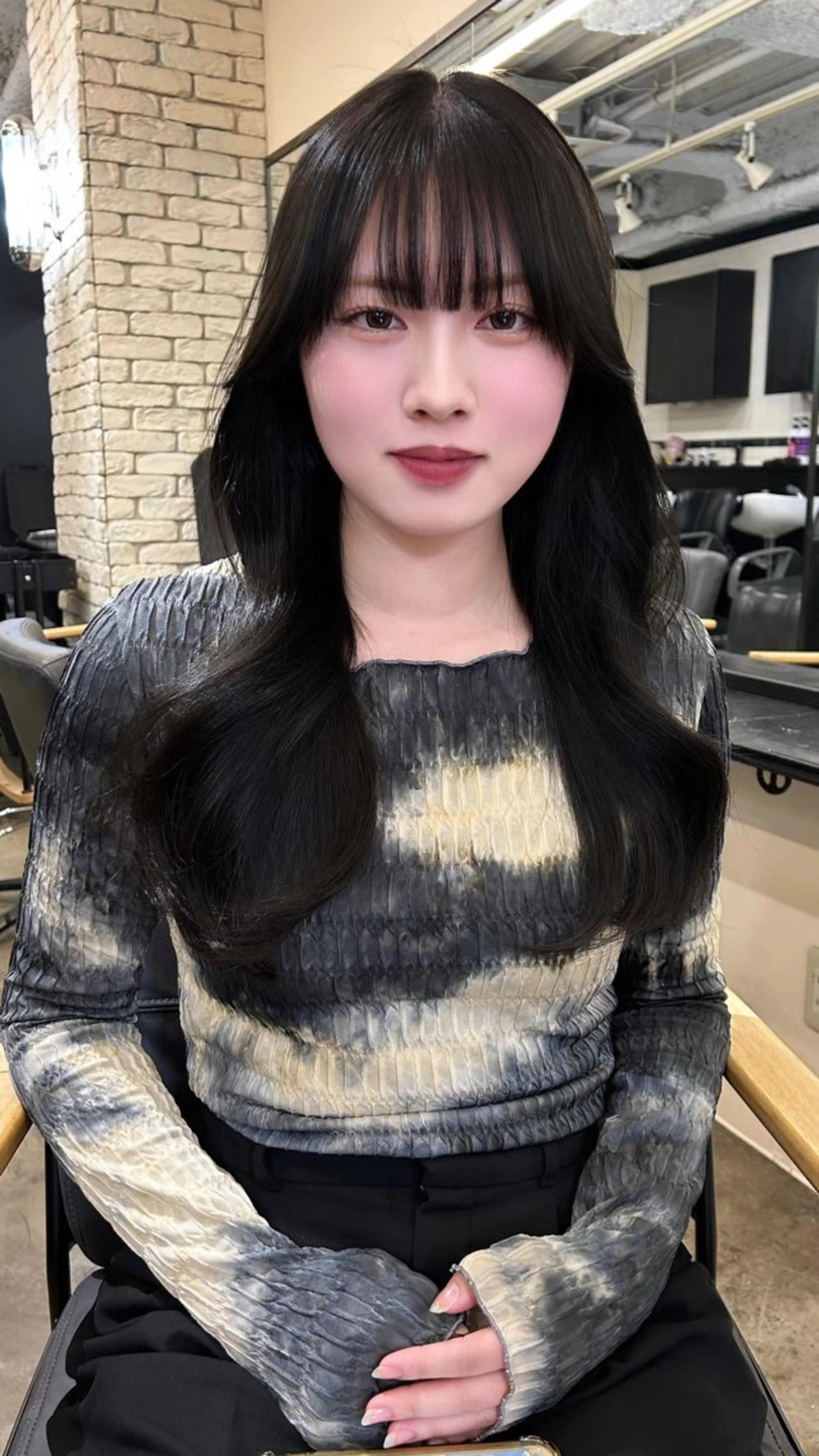 ロング カラー カット ヘアカラー トリートメント 地毛風艶カラー🌿 喜多夏海のヘアスタイル