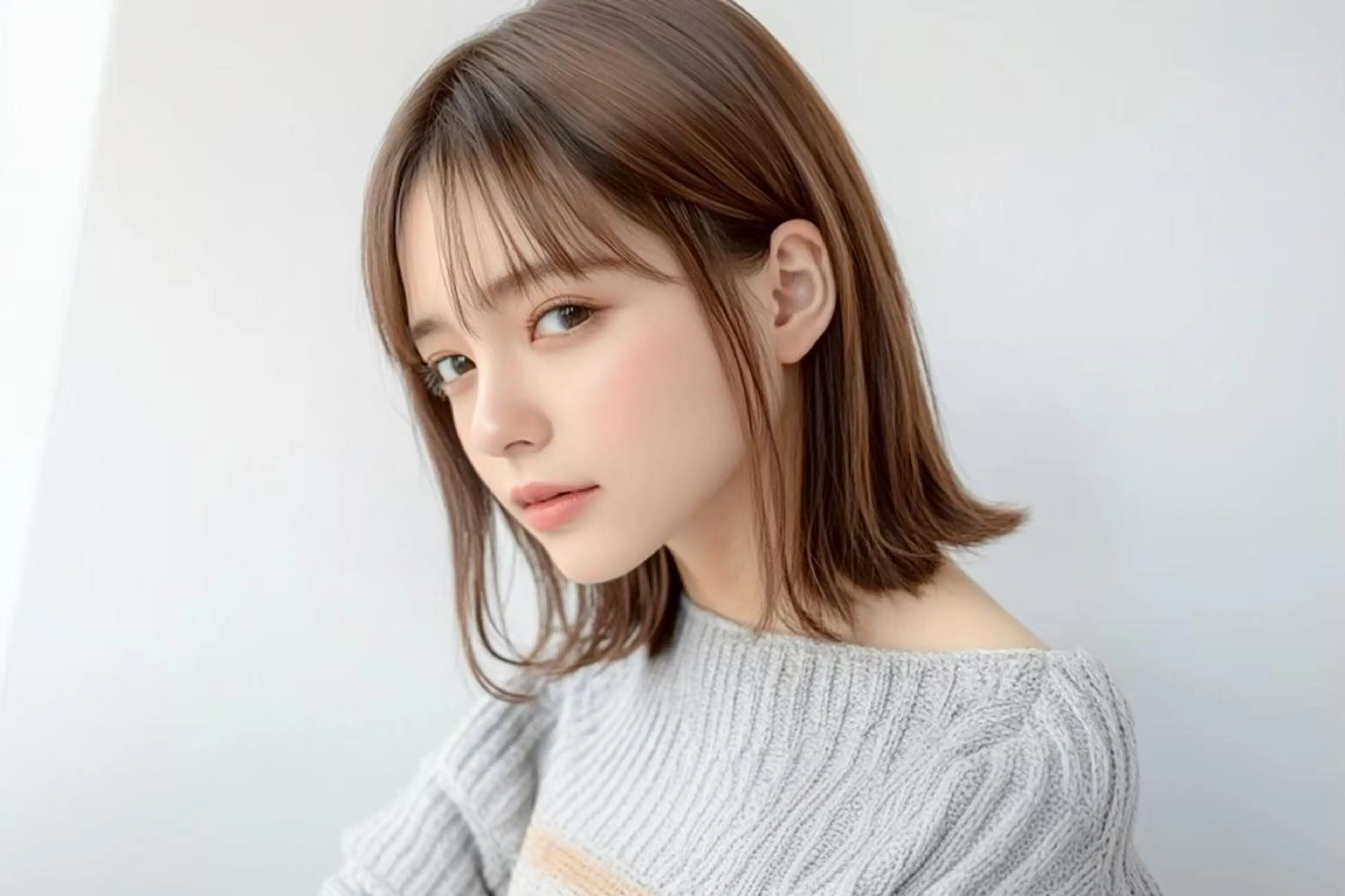 ミディアム 亀山 来未のヘアスタイル