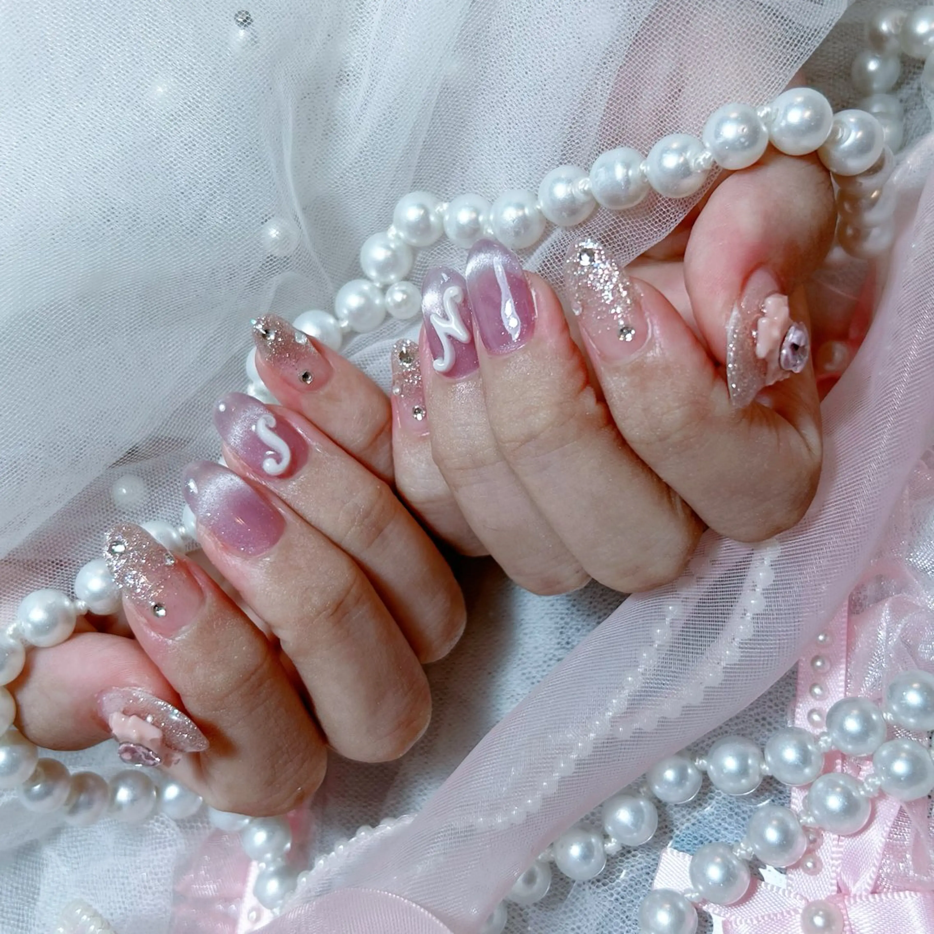 ネイル ハンドネイル Yudia🩵 Yuiのネイルデザイン