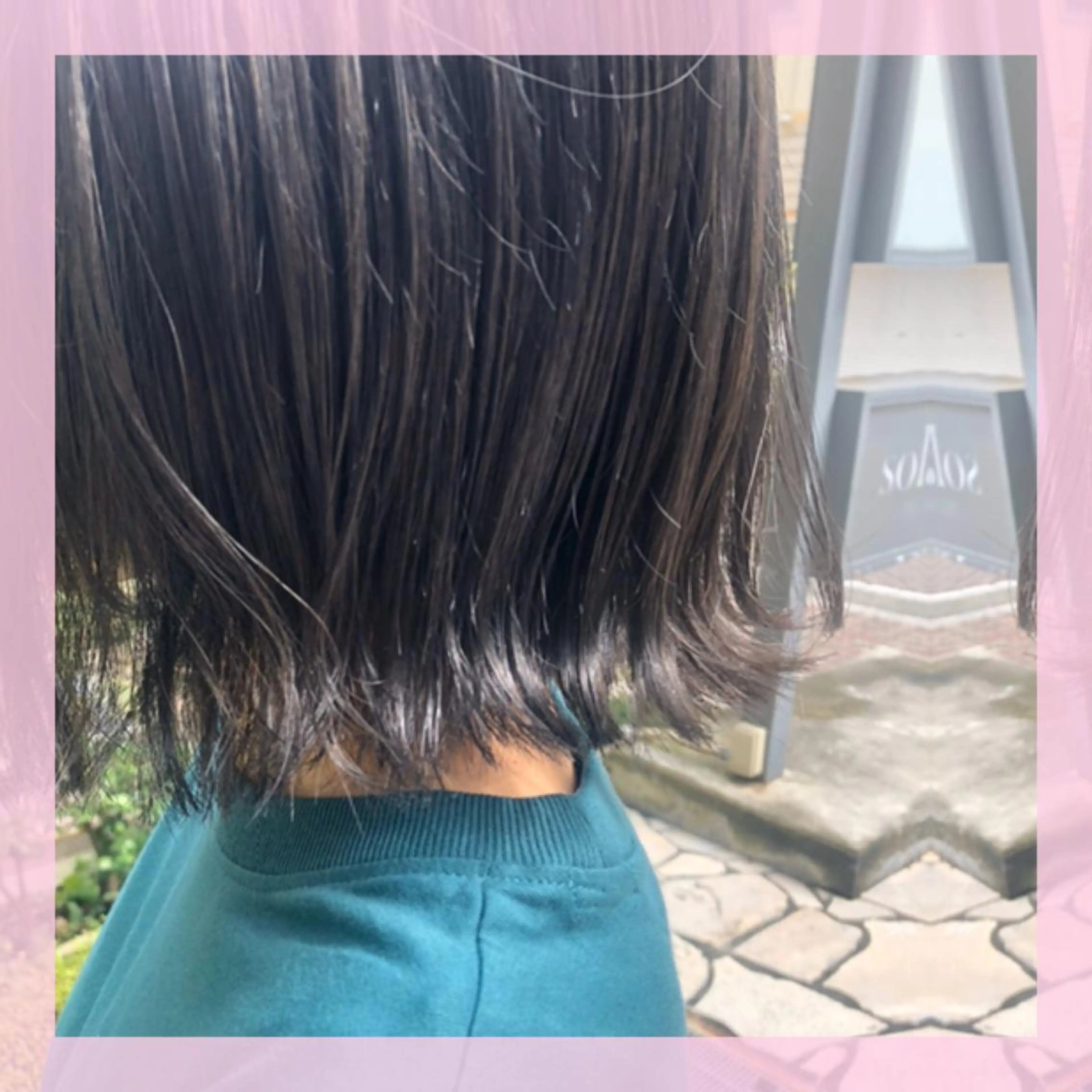 ショート カラー ブルーカラー ブルーグレー カット ヘアカラー トリートメント plum.所属・🍒前川 🍒のヘアスタイル