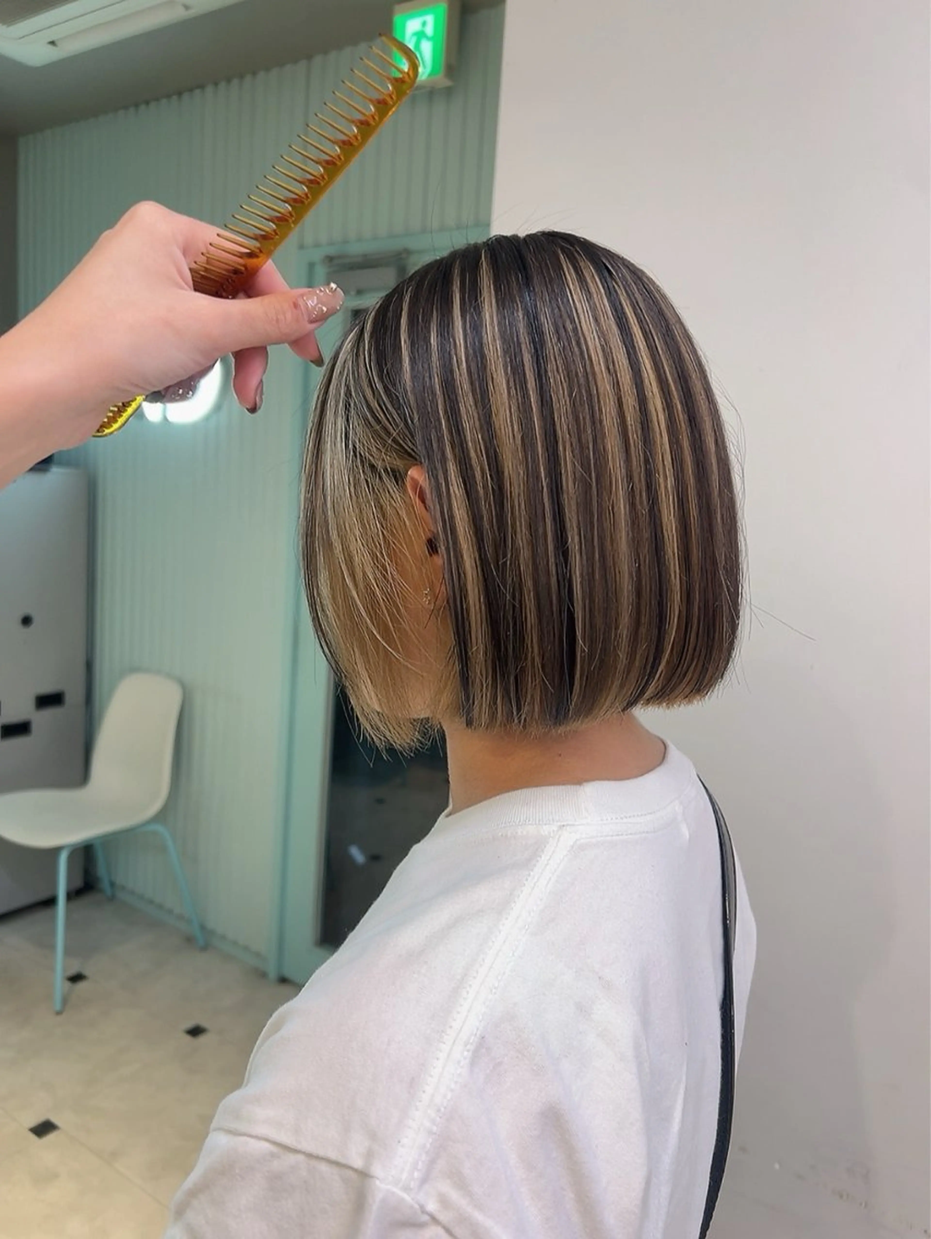 ミディアム カラー ヘアカラー トリートメント ヘッドスパ ヘアセット 🥞ベージュ系カラー 【すずきりほ】🥞のヘアスタイル