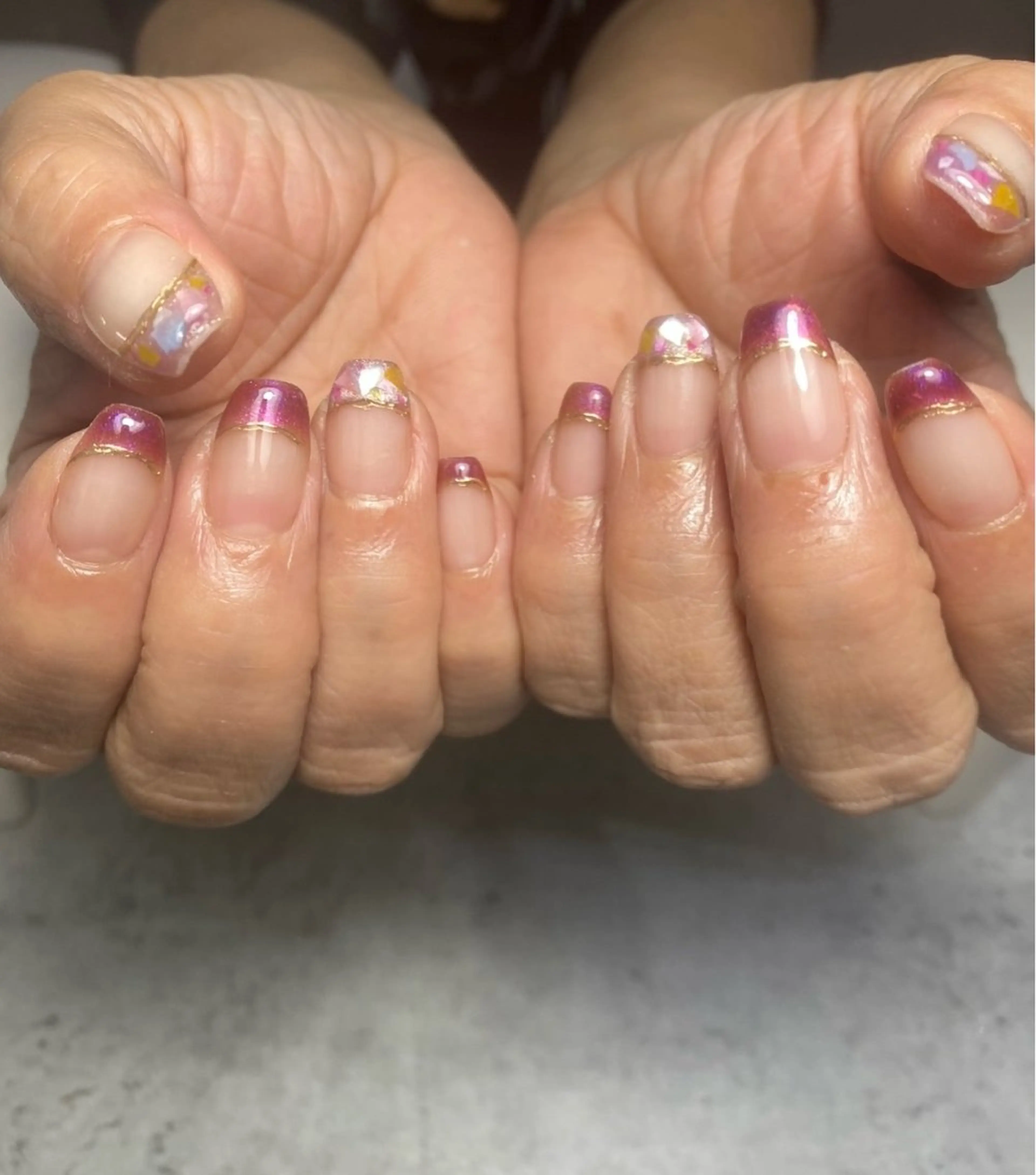 ネイル マグネットネイル ハンドネイル 大東市ネイルサロン 【KYURA】ｷｭﾗのネイルデザイン