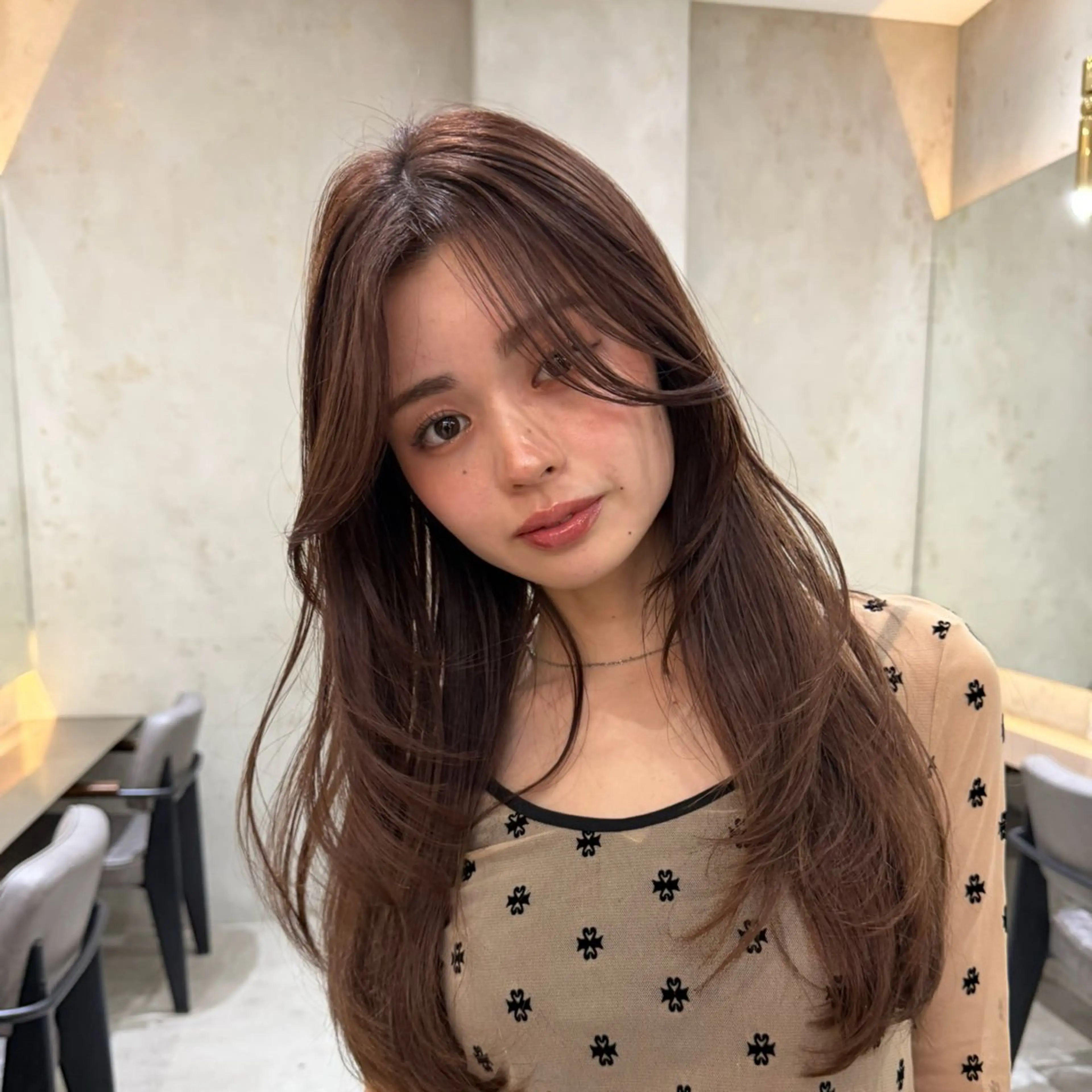 ロング カラー 透明感カラー 中嶋 将城のヘアスタイル