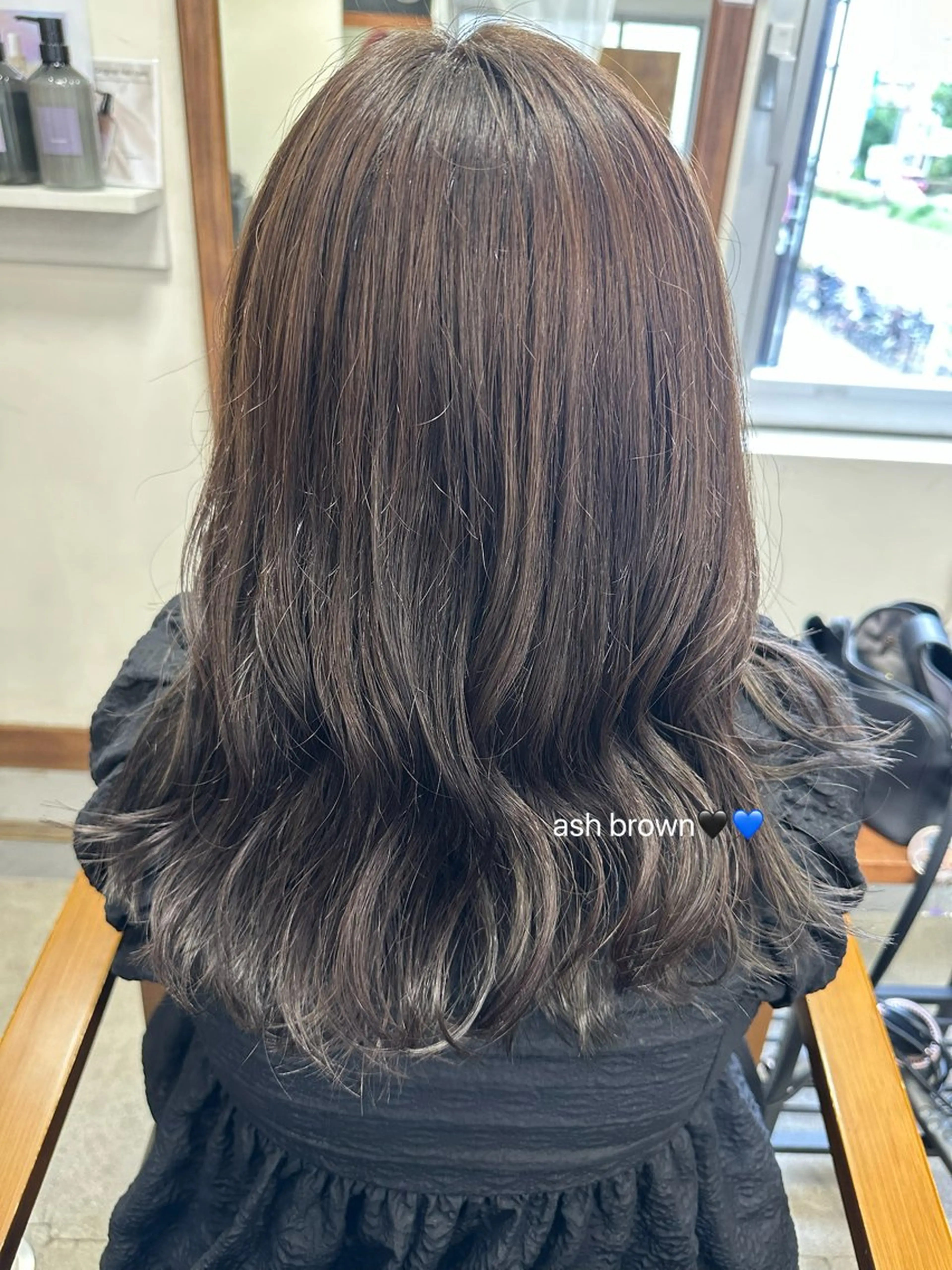 ミディアム カラー アッシュ アッシュブラウン ブラウンカラー Nao🌷🌷 モデル様募集中のヘアスタイル