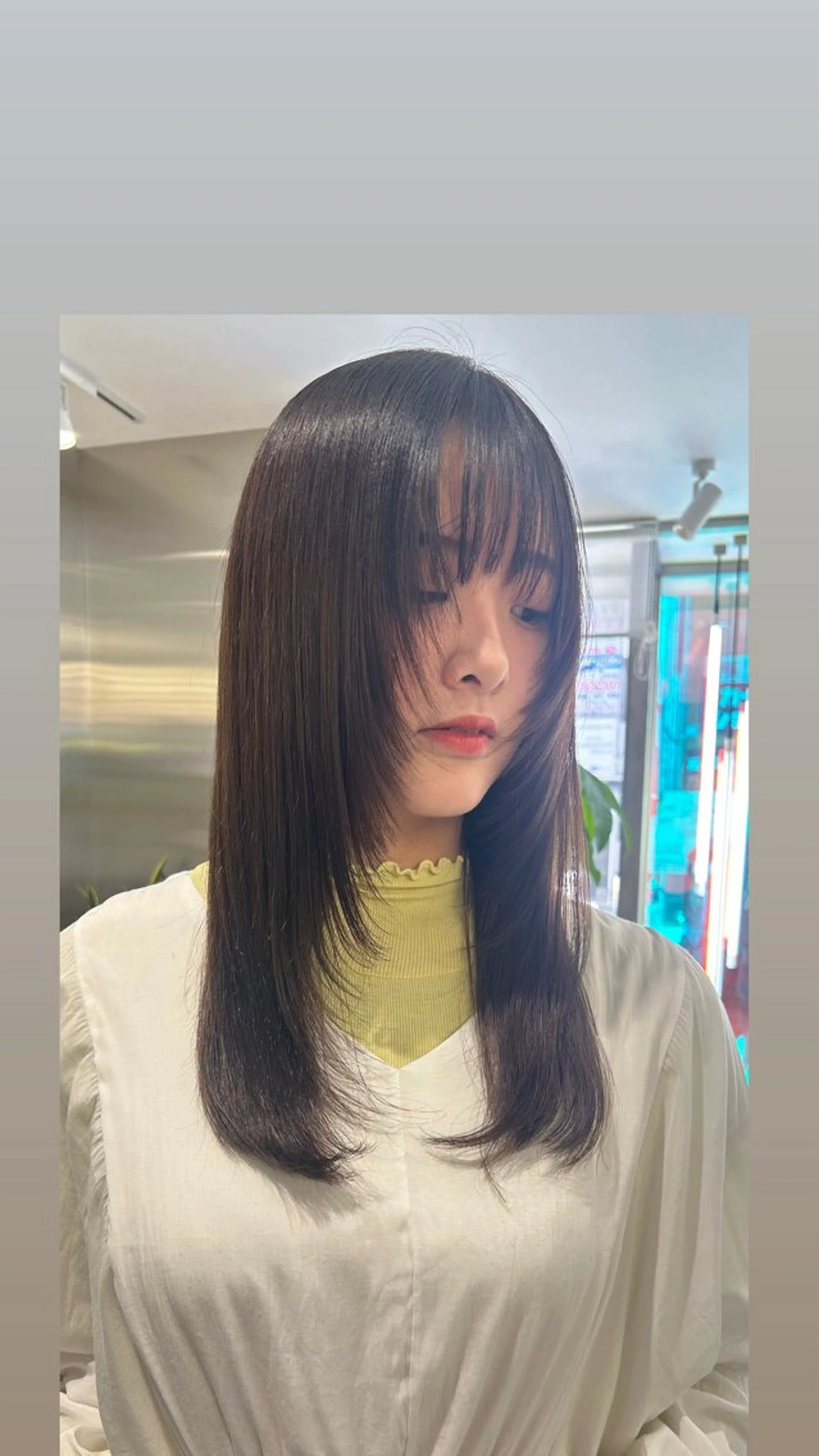 小顔効果大!顔周りレイヤーカット✨+髪質改善トリートメント🫧の写真