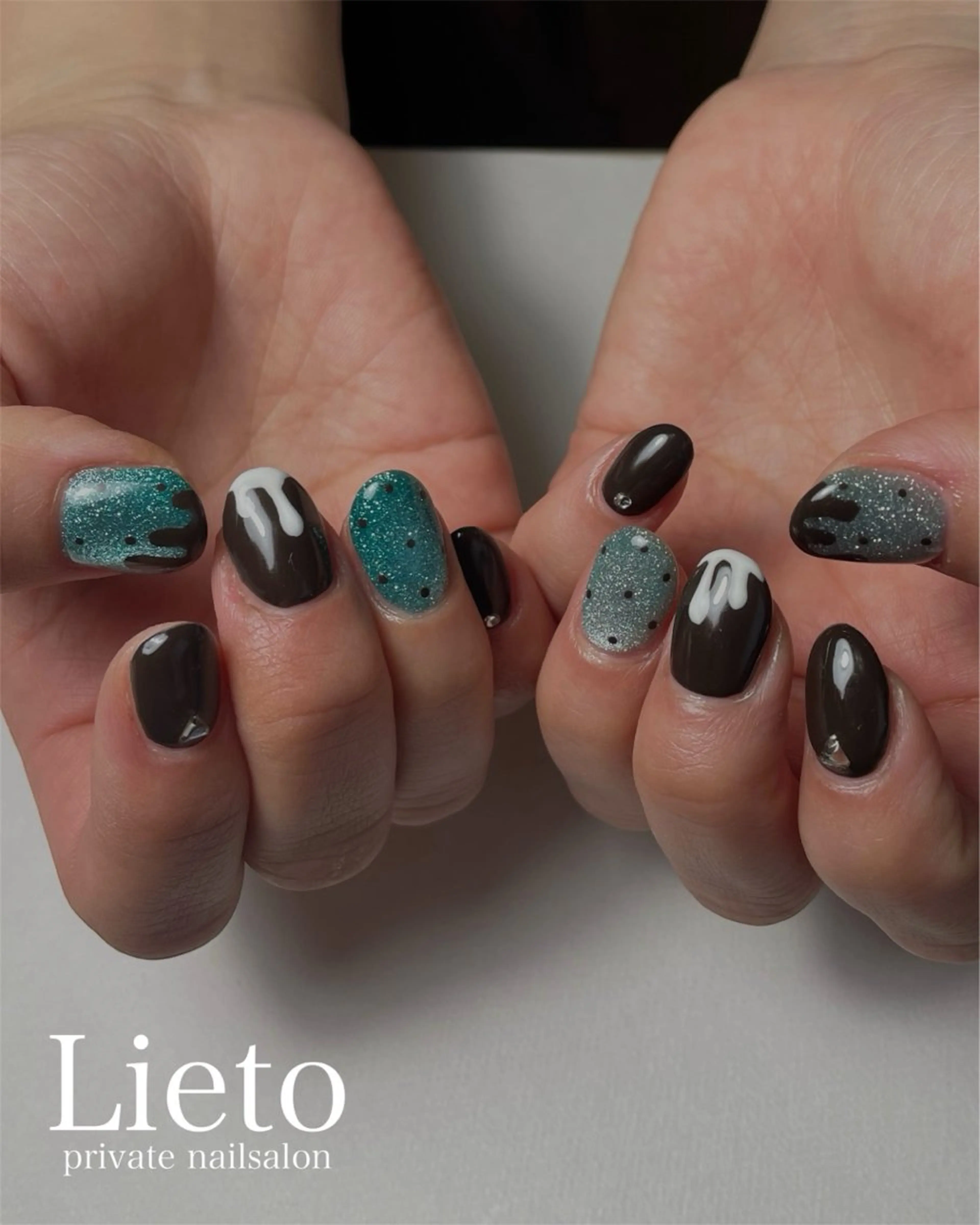 ネイル フレンチネイル グラデーション マグネットネイル ニュアンスネイル ワンカラーネイル nailsalon Lietoのネイルデザイン