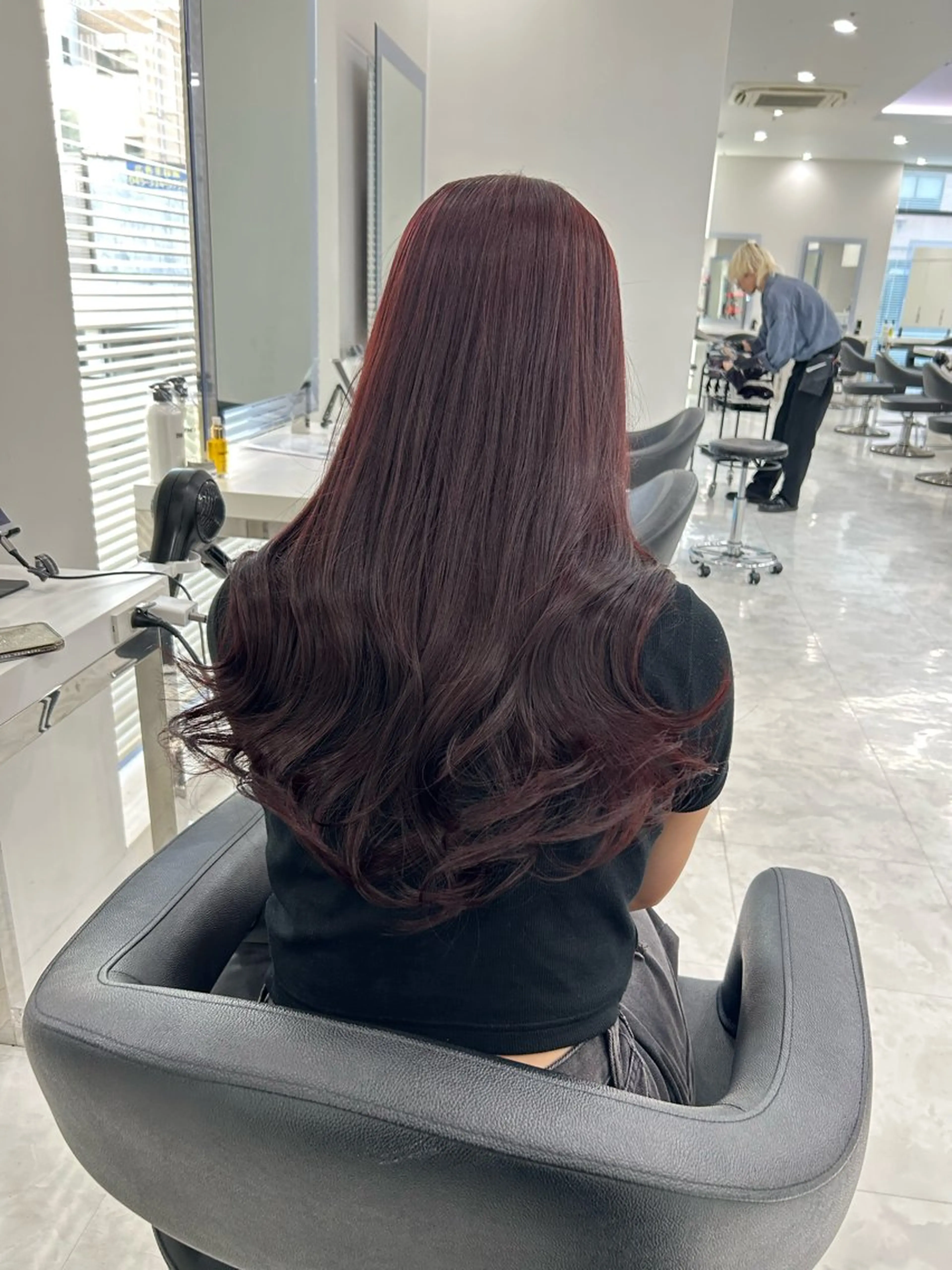 ロング カラー ヘアアレンジ ヘアカラー トリートメント トレンド暖色/ sayaka🍒のヘアスタイル