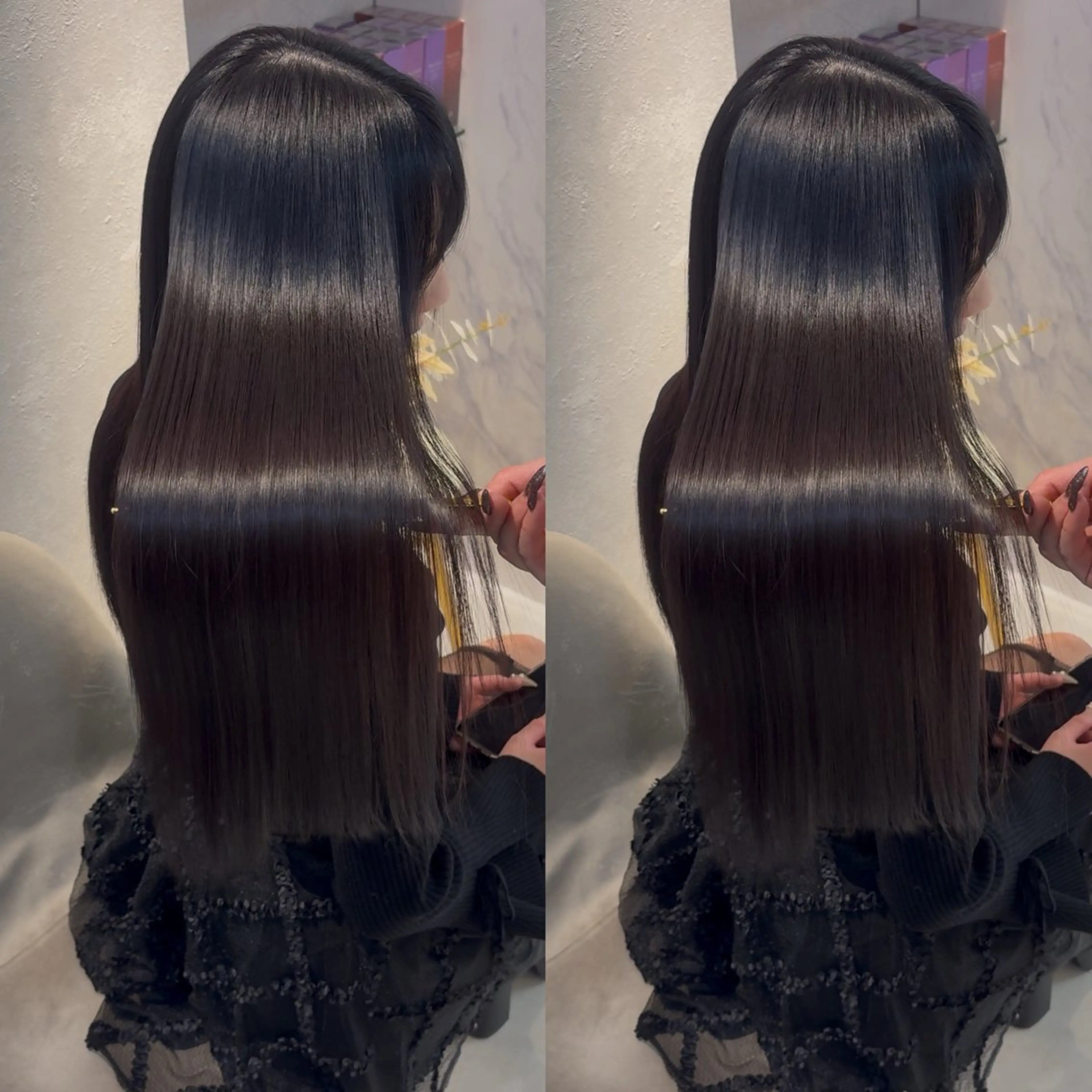 ロング カット ヘアカラー トリートメント ヘッドスパ 新宿No.1艶髪矯正 美艶カラー/FUKAのヘアスタイル