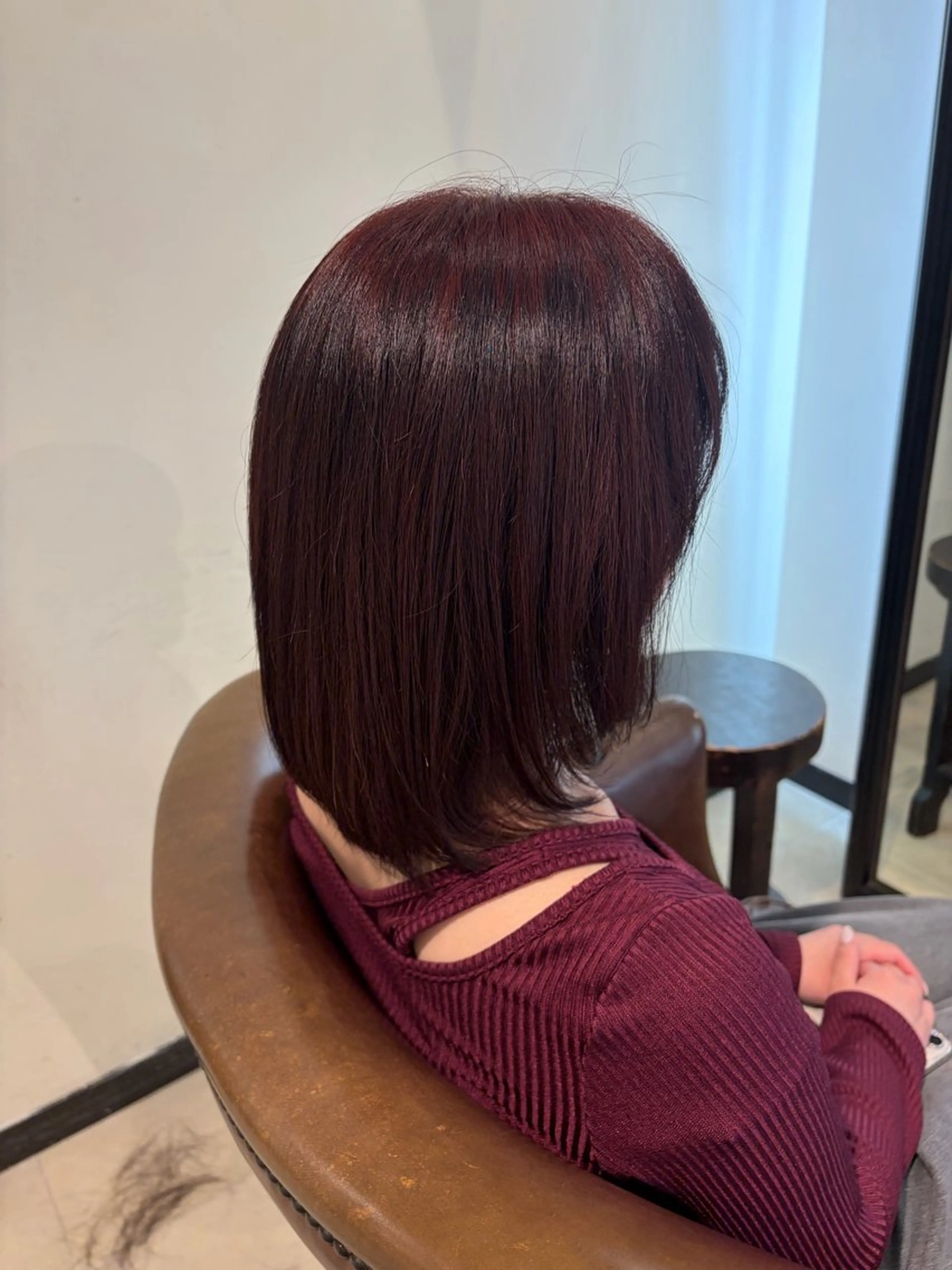 ミディアム カラー カット 樋口 未織のヘアスタイル