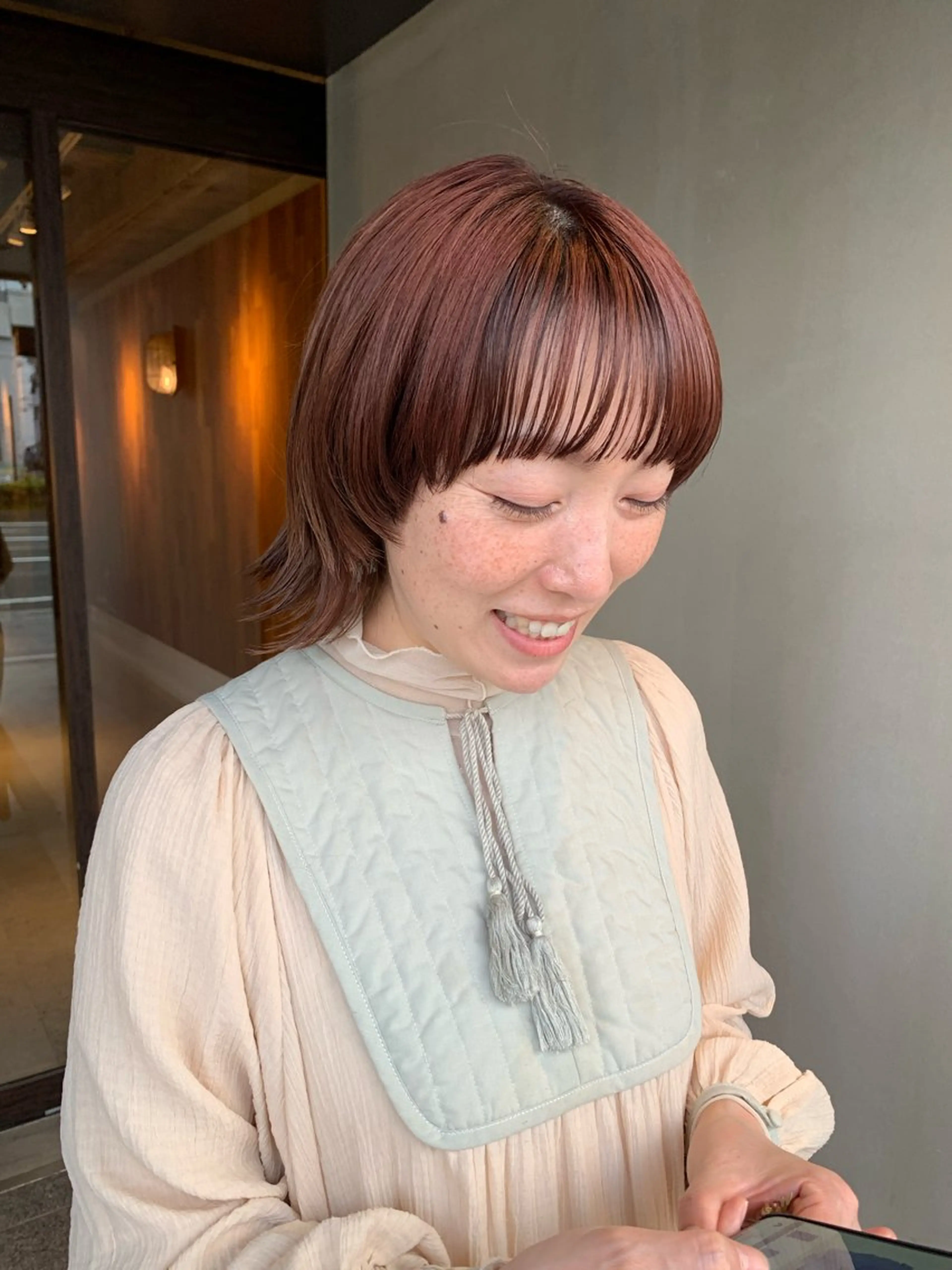 ミディアム カラー ブリーチ/アレンジ 天満/chihiroのヘアスタイル