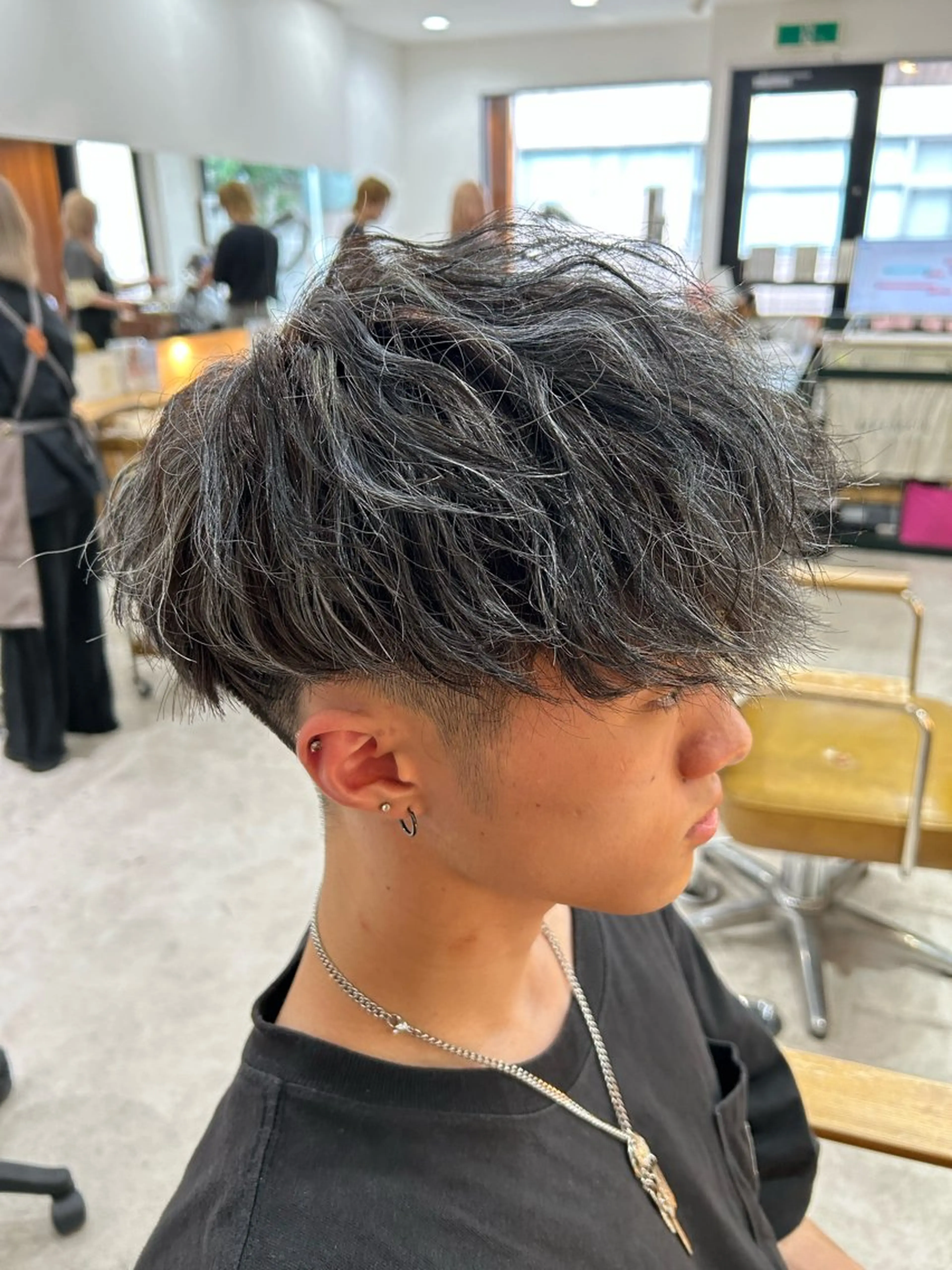 メンズヘアセットの写真