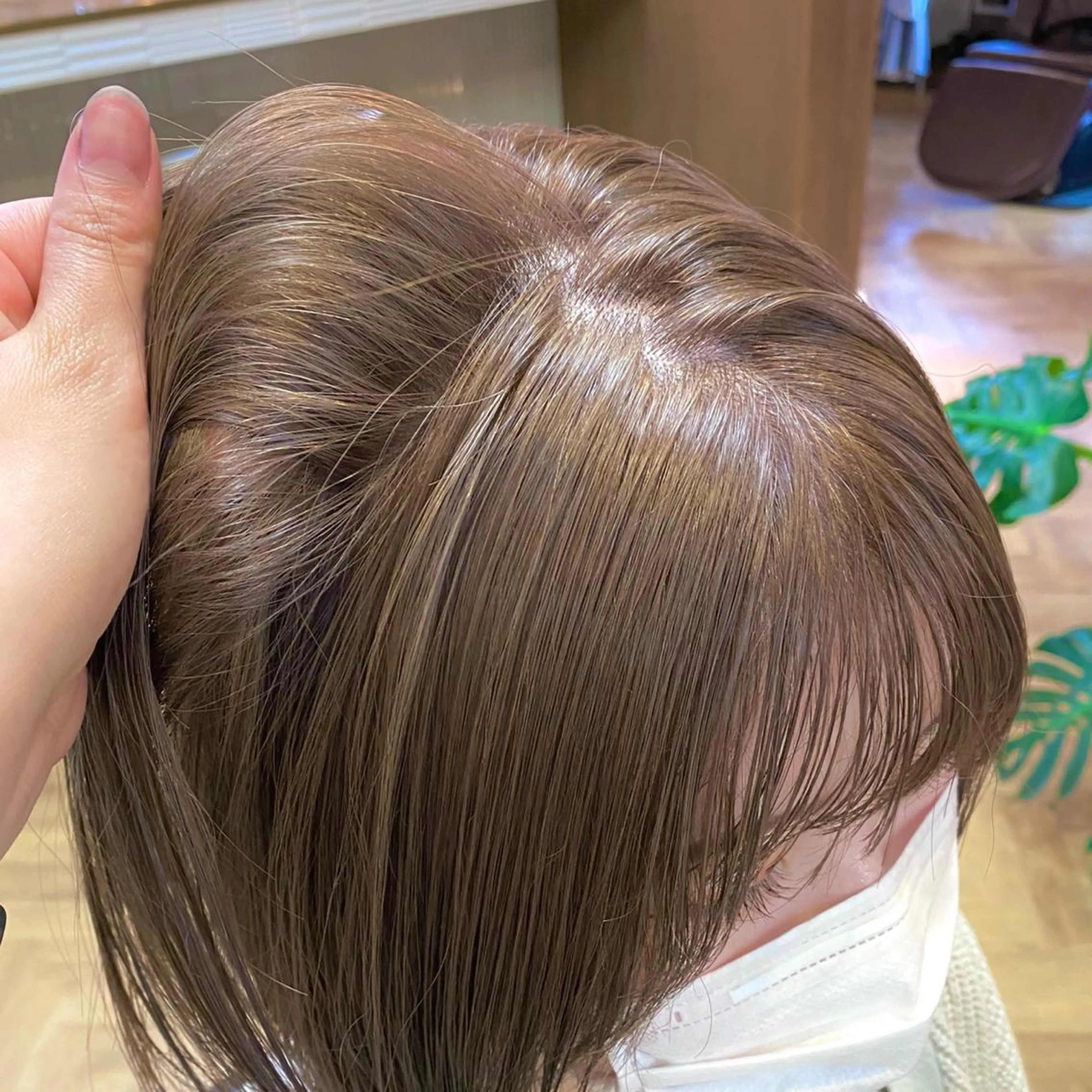 ミディアム カラー パーマ ヘアアレンジ メンズ キッズ ネイル マツエク・マツパ アイブロウ カット ヘアカラー EMANON梅田店所属・前川 朋香のヘアスタイル