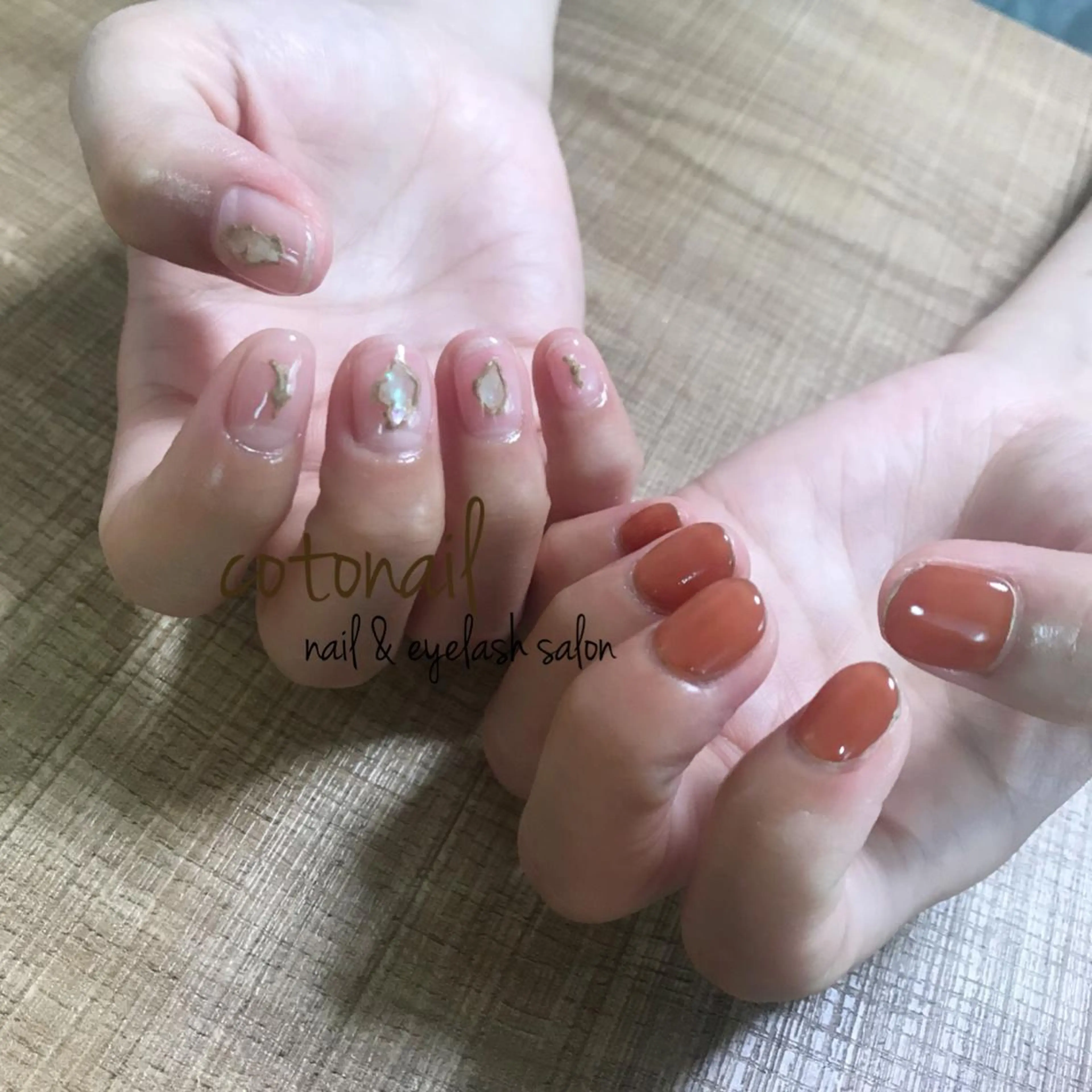 ショート ネイル アートネイル ハンドネイル ツメトマツゲ .のネイルデザイン