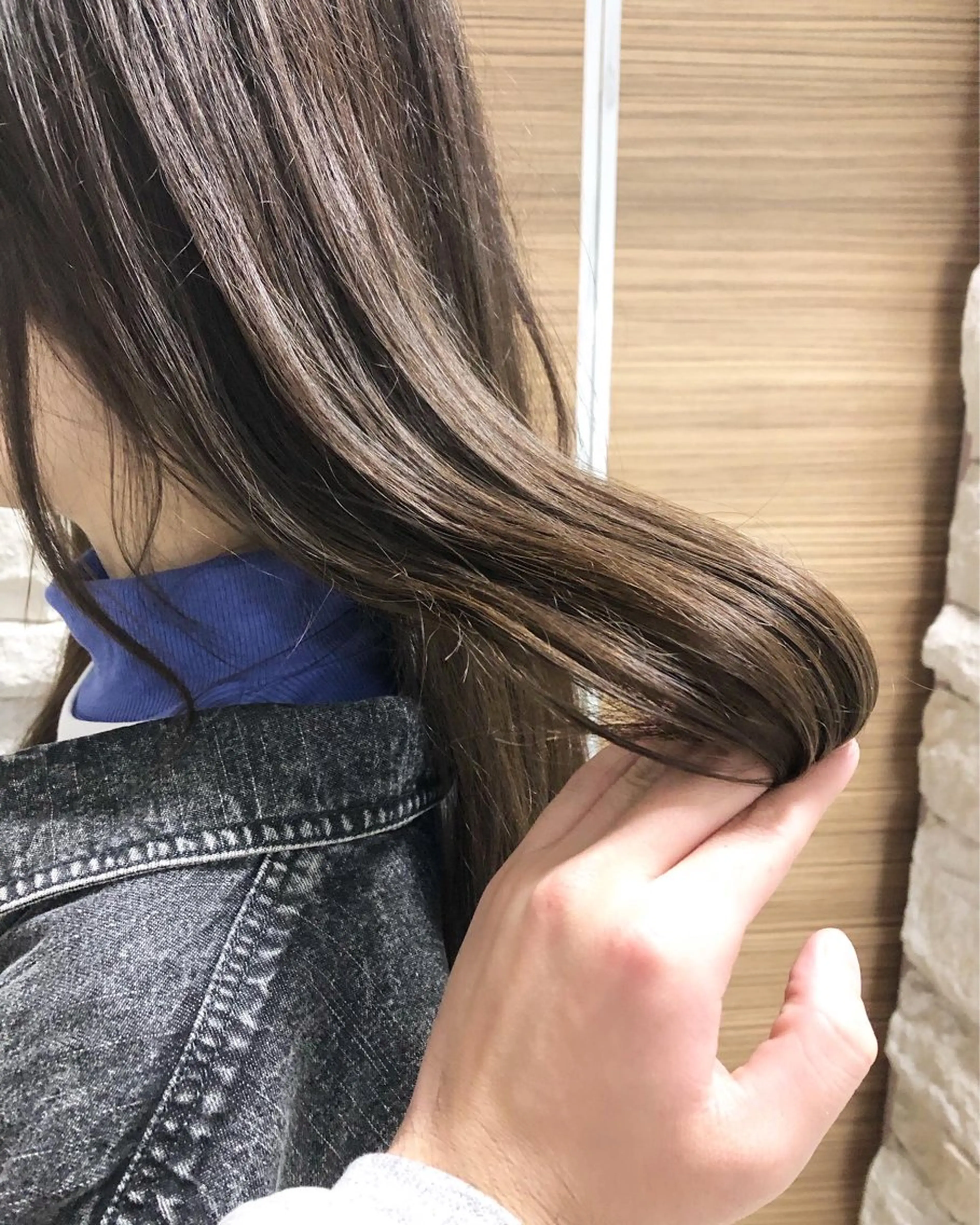 セミロング カラー ヘアアレンジ アッシュ オリーブアッシュ カット ヘアカラー トリートメント メンズ特化✂️栗原 侑也のヘアスタイル