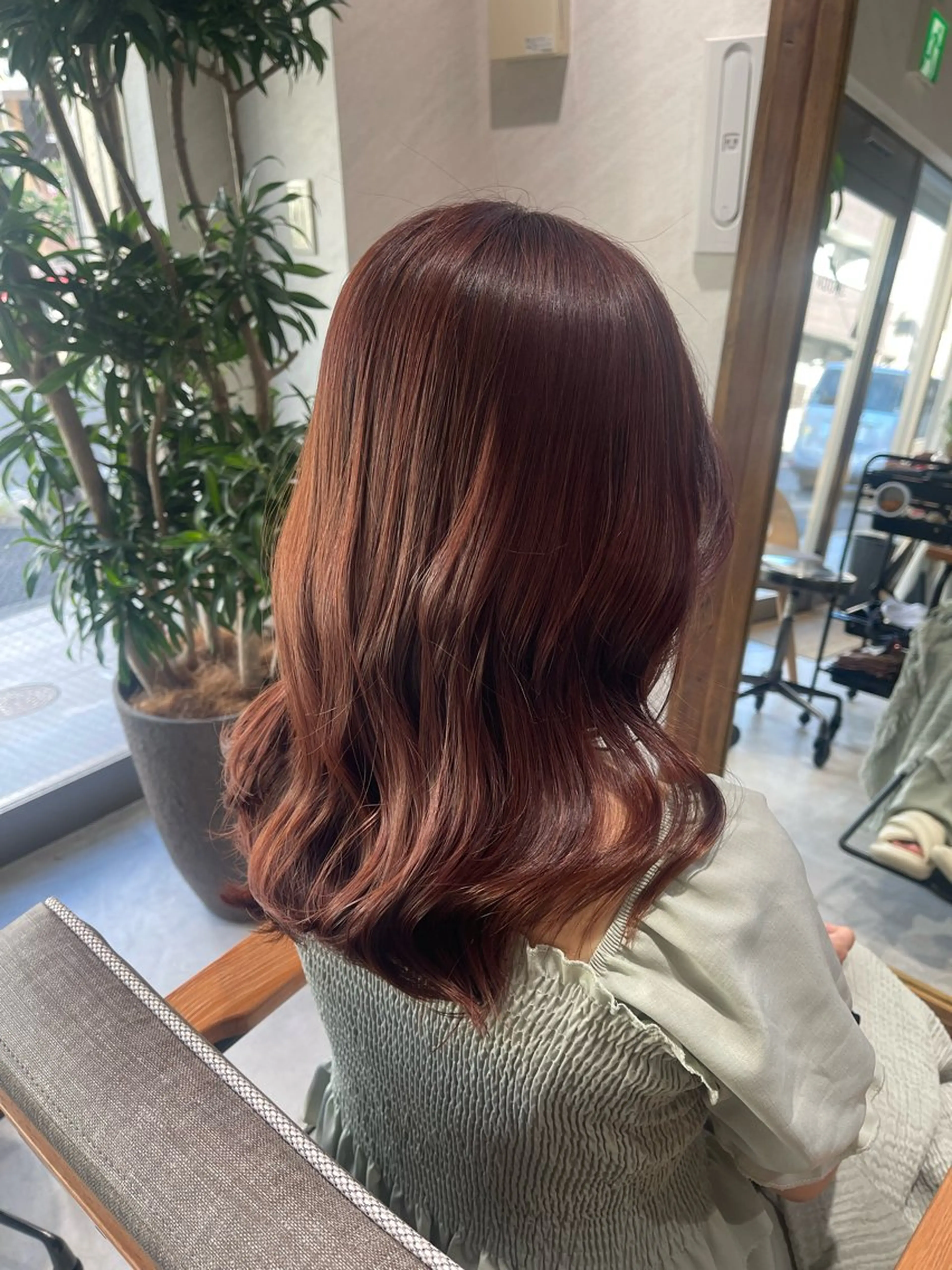 セミロング カラー ベージュカラー ピンクカラー ピンクベージュ ヘアカラー トリートメント 🩵ボブ/レイヤー /髪質改善🩵のヘアスタイル