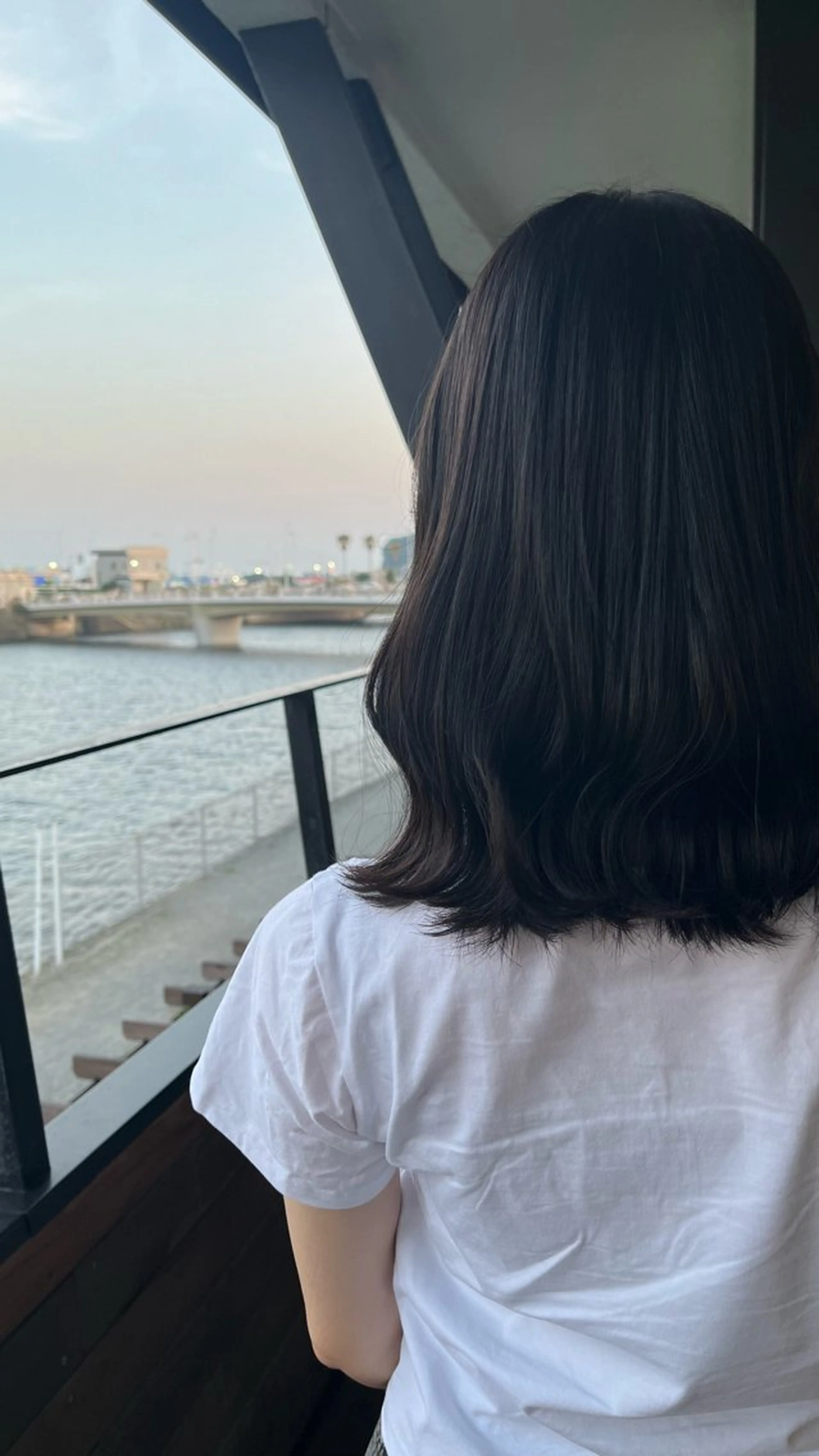 ミディアム カラー カンノ シュンのヘアスタイル