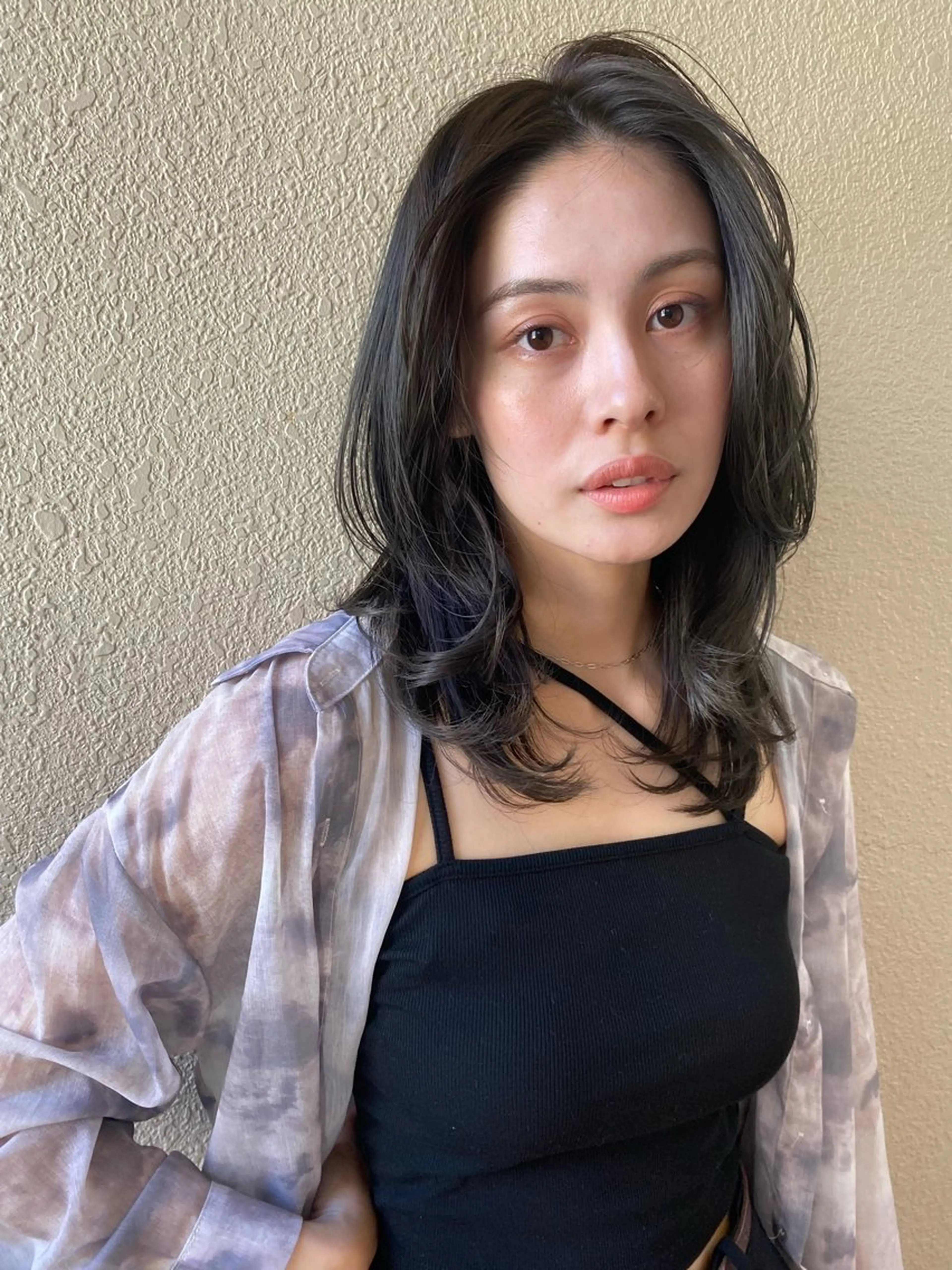 ミディアム 顔まわりカット/金山 /大園芽依のヘアスタイル