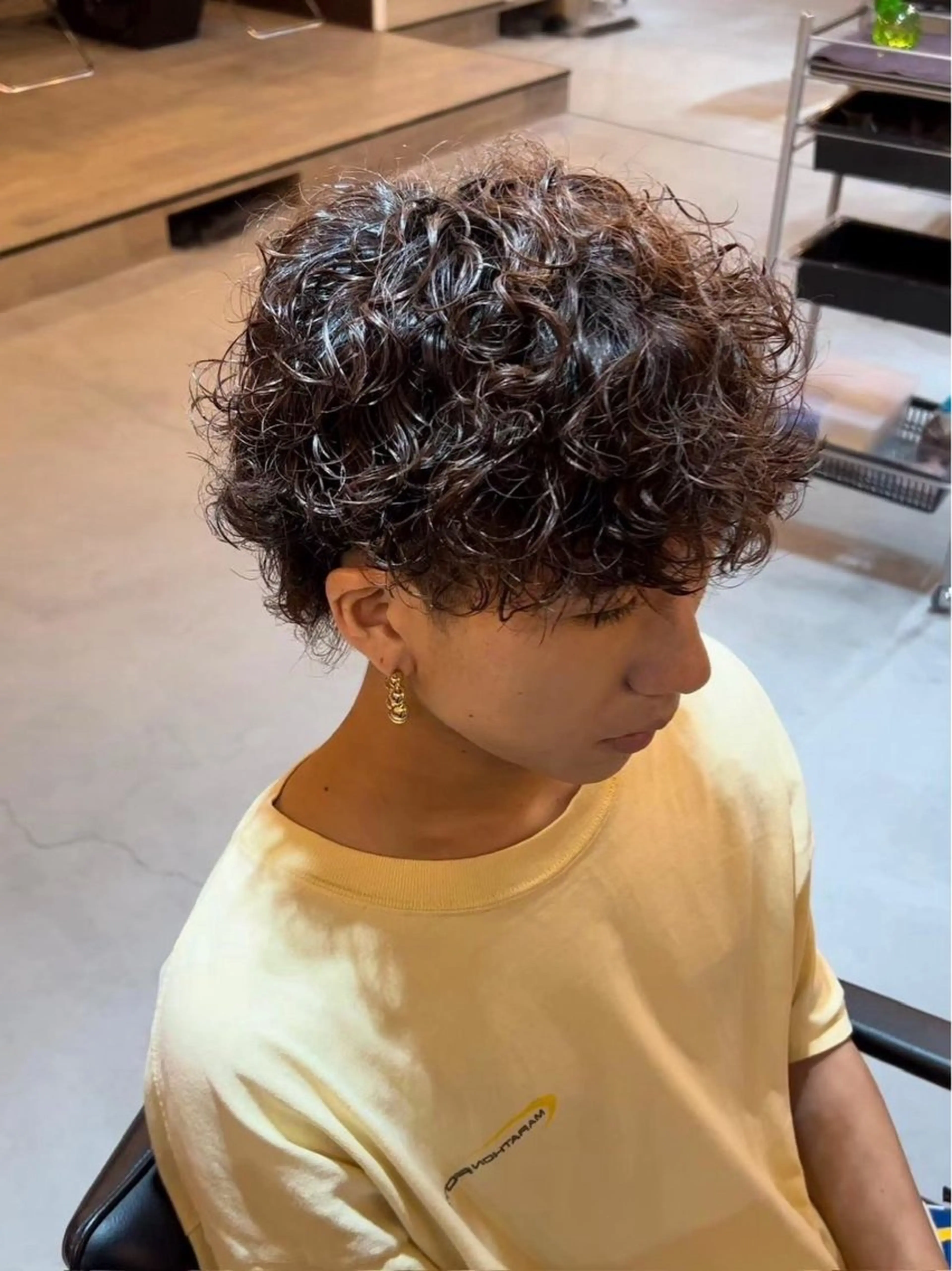 ショート パーマ メンズ 【髪質改善パーマ特化 】🔥Yoshiyaのヘアスタイル