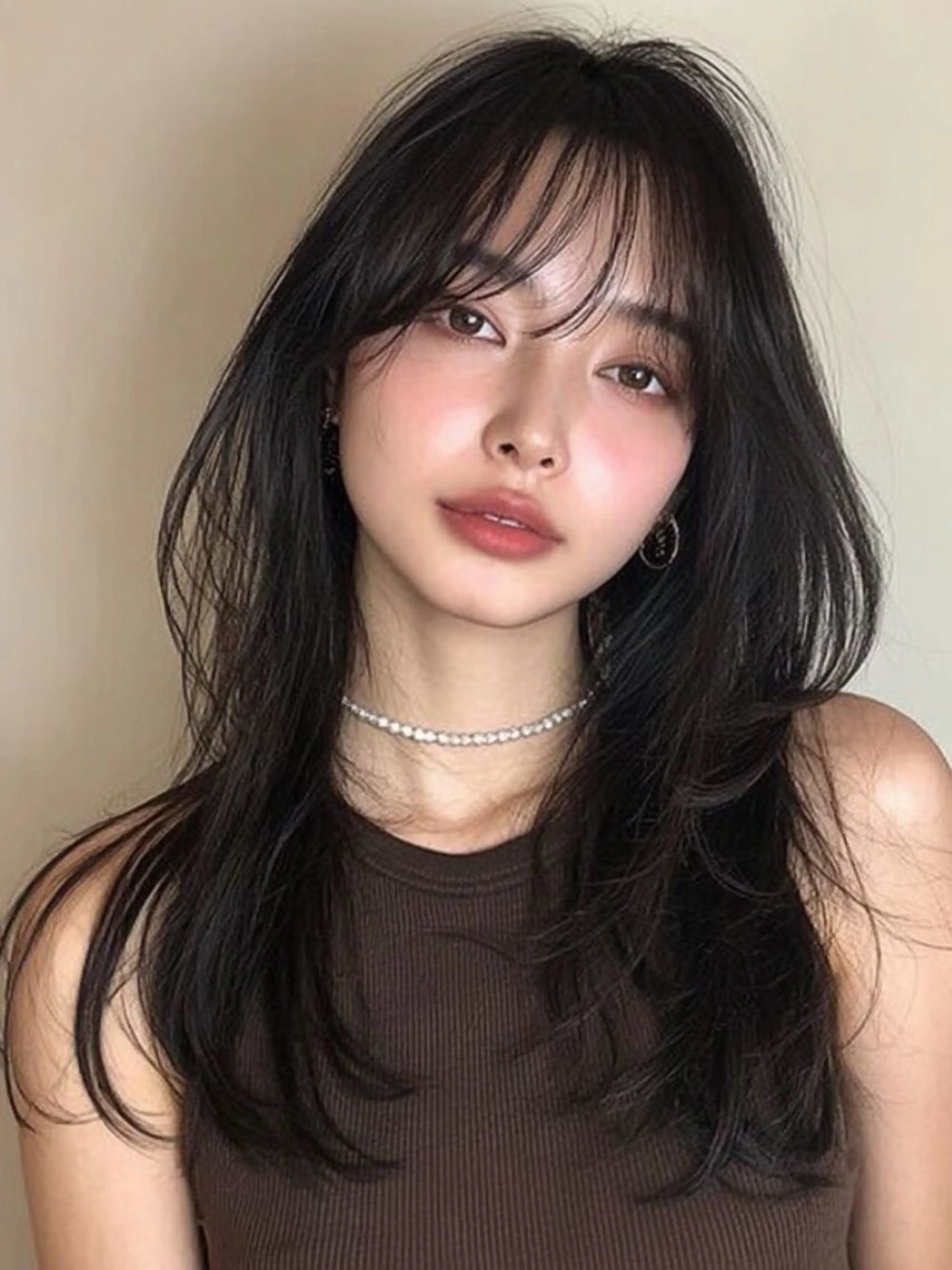 ロング カラー カット ヘアカラー トリートメント 上品韓国ヘア レイヤー/ayaのヘアスタイル