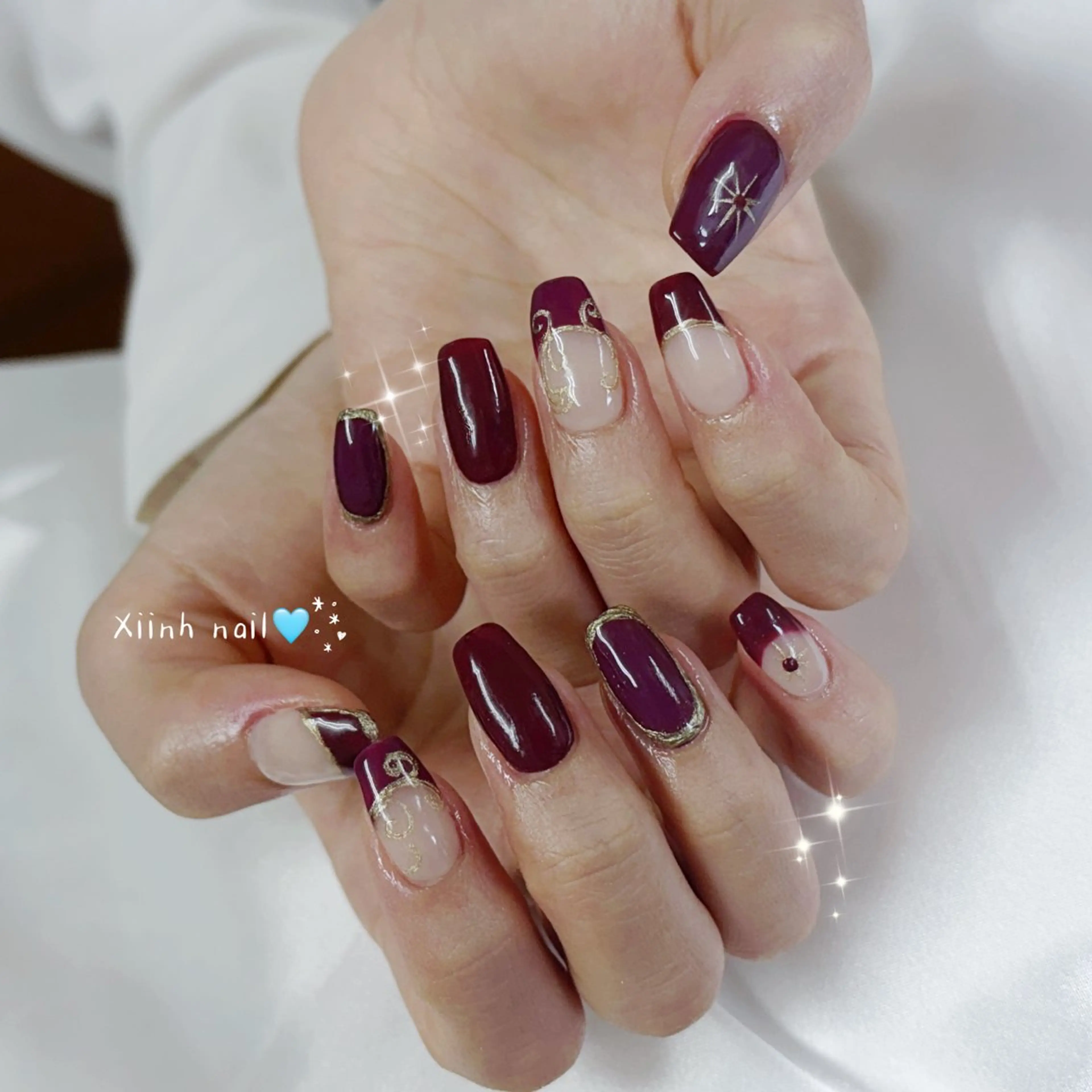 ネイル チークネイル 桜ネイル 長さ出し フットネイル ジェルネイル ハンドネイル XIINH NAIL SALONのネイルデザイン