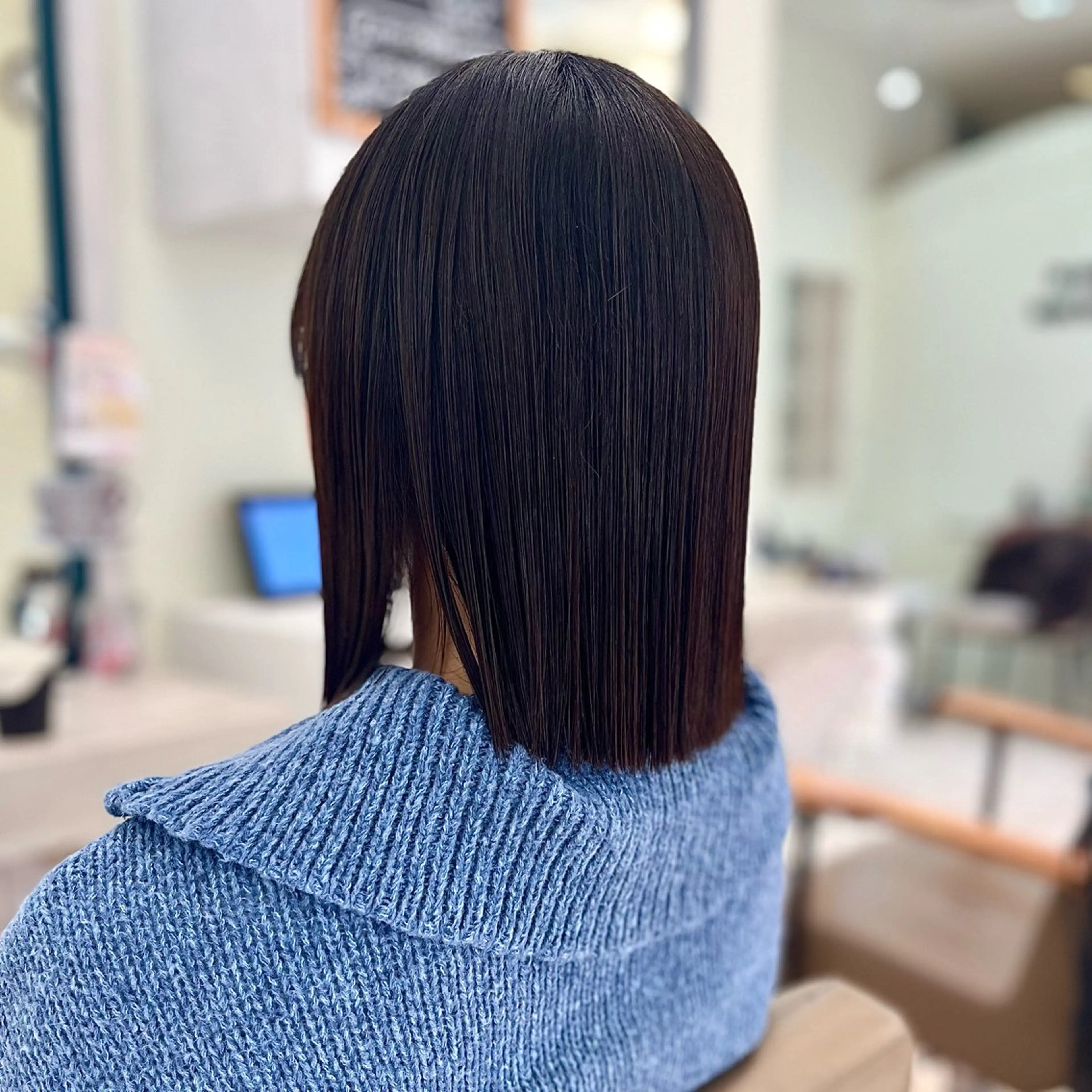 ミディアム ボブ オオソネ マリアのヘアスタイル