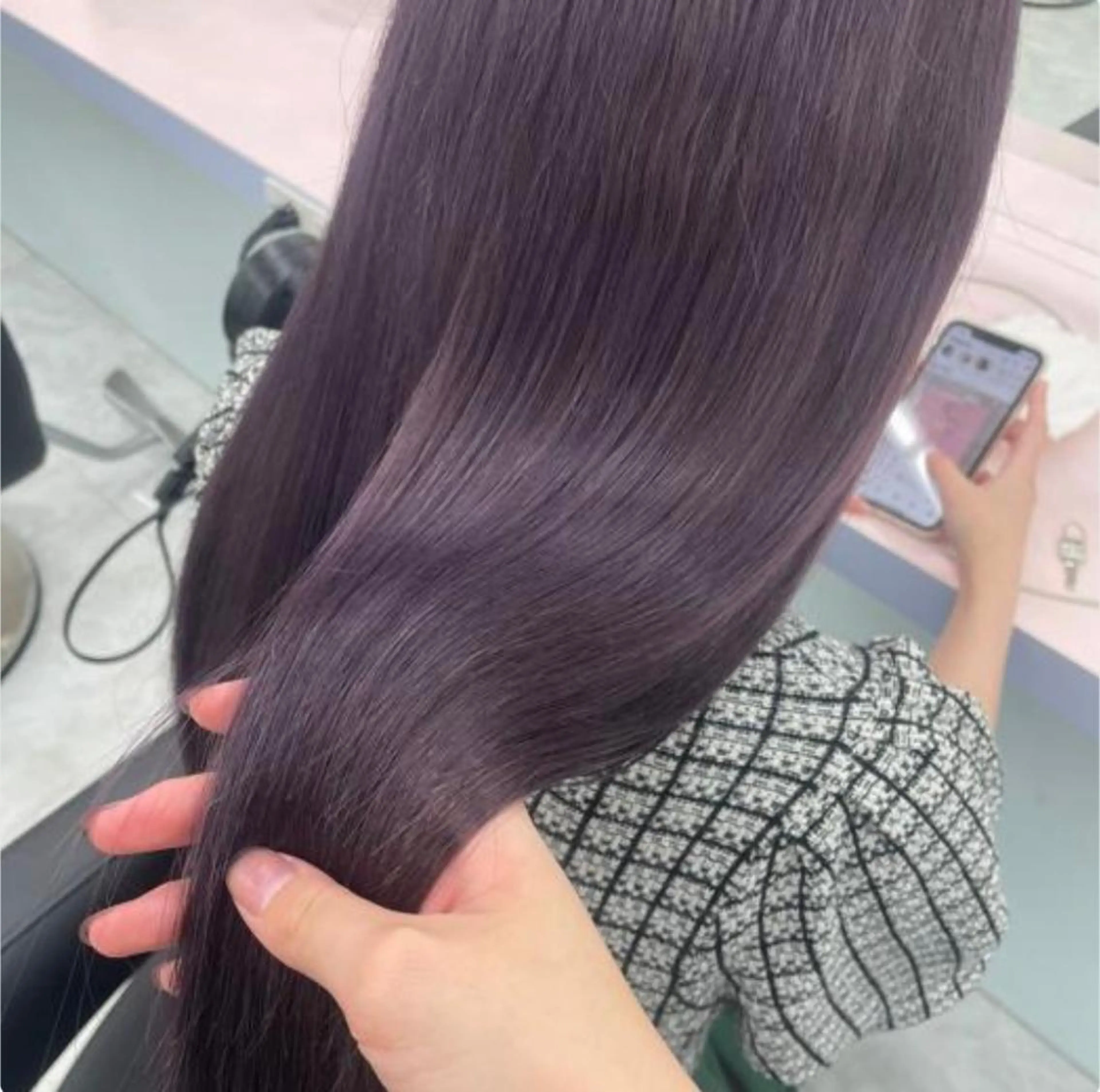 ミディアム カラー ヘアカラー トリートメント ヘッドスパ ヘアセット ❄️THEATER 透明感カラー❄️のヘアスタイル