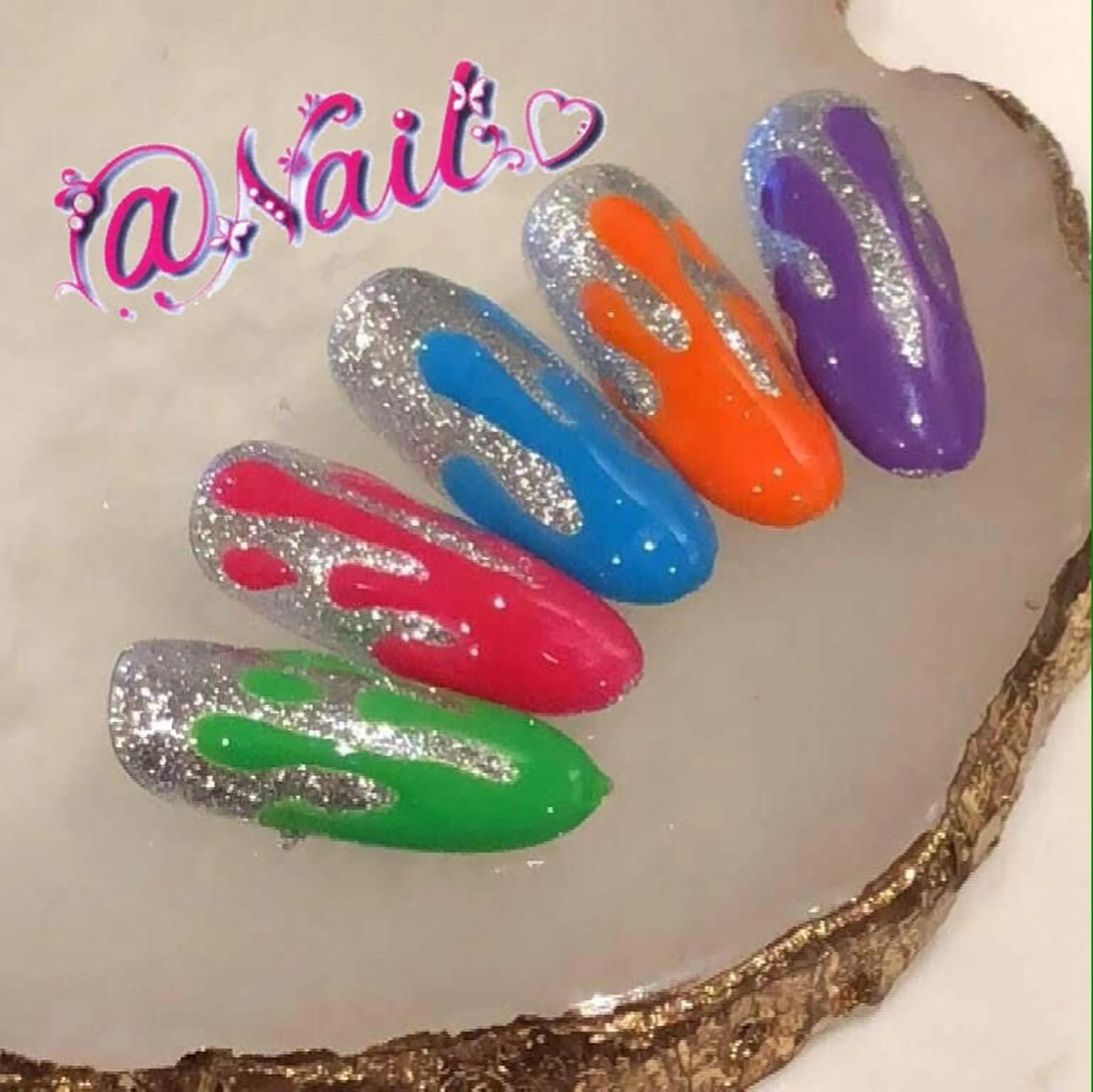 ネイル ネイルチップ 小尾 栞のネイルデザイン