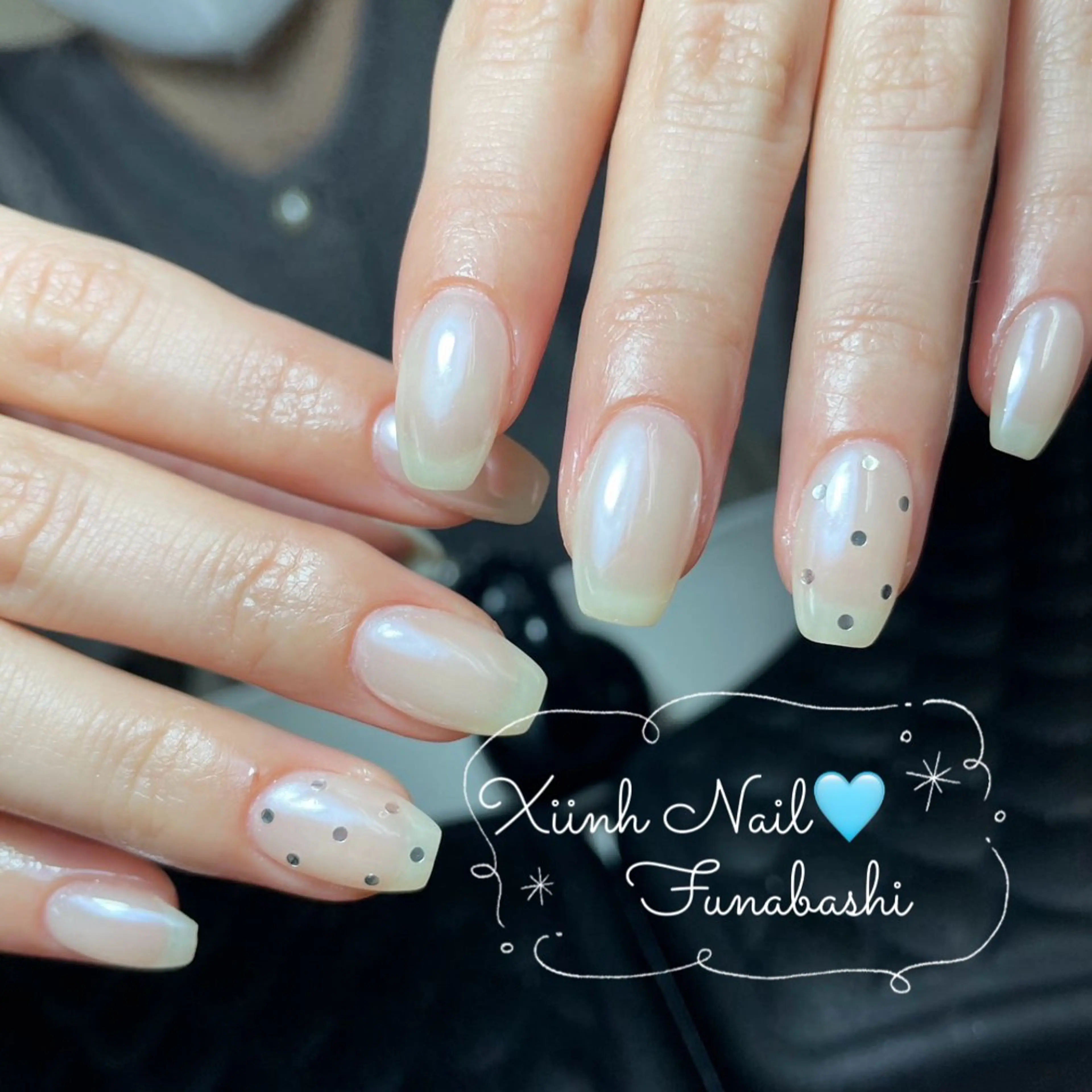 ネイル チークネイル 桜ネイル 長さ出し フットネイル ジェルネイル ハンドネイル XIINH NAIL SALONのネイルデザイン