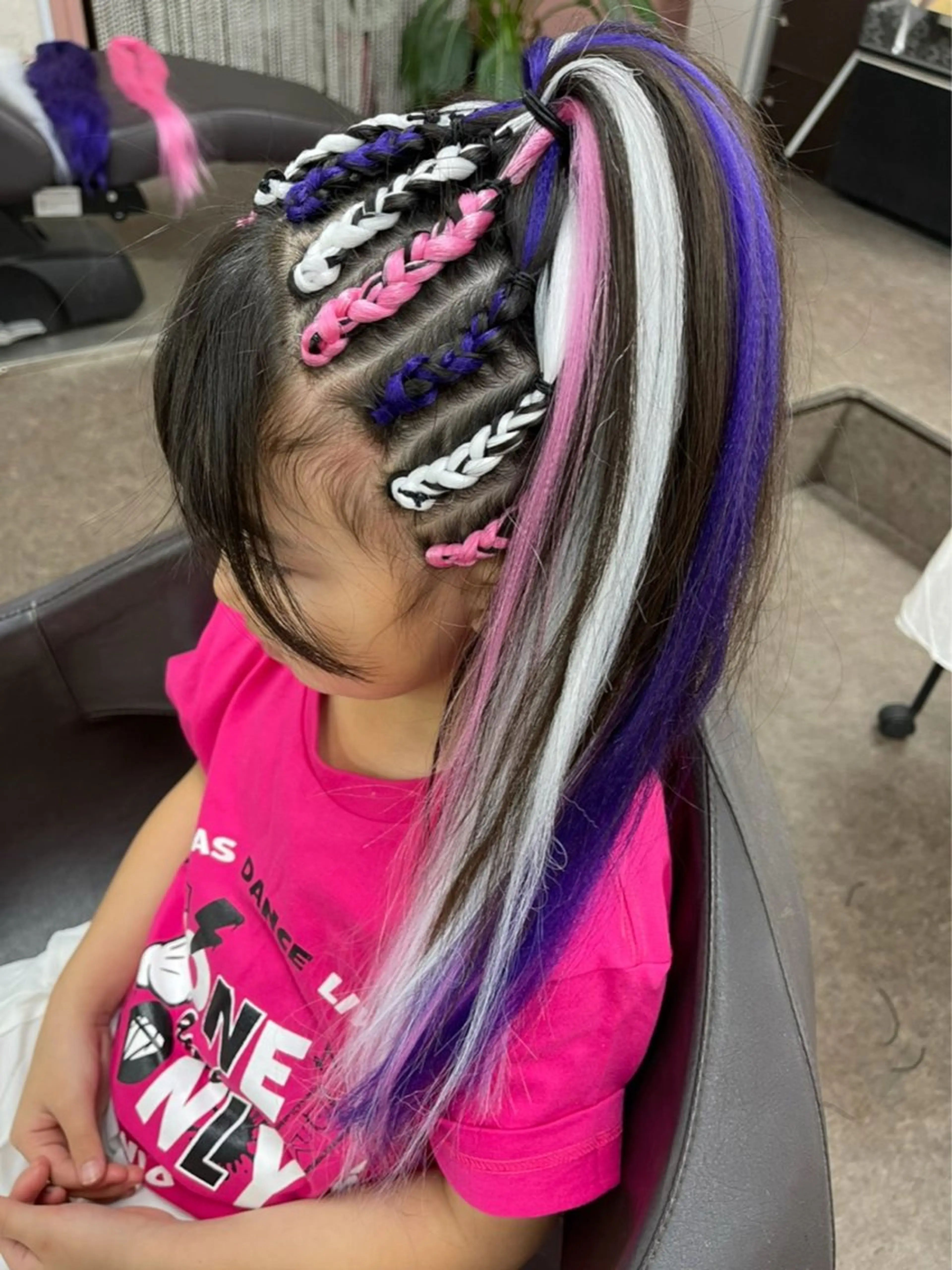 ロング ヘアアレンジ キッズ エクステ ヘアセット 池田 景子のヘアスタイル