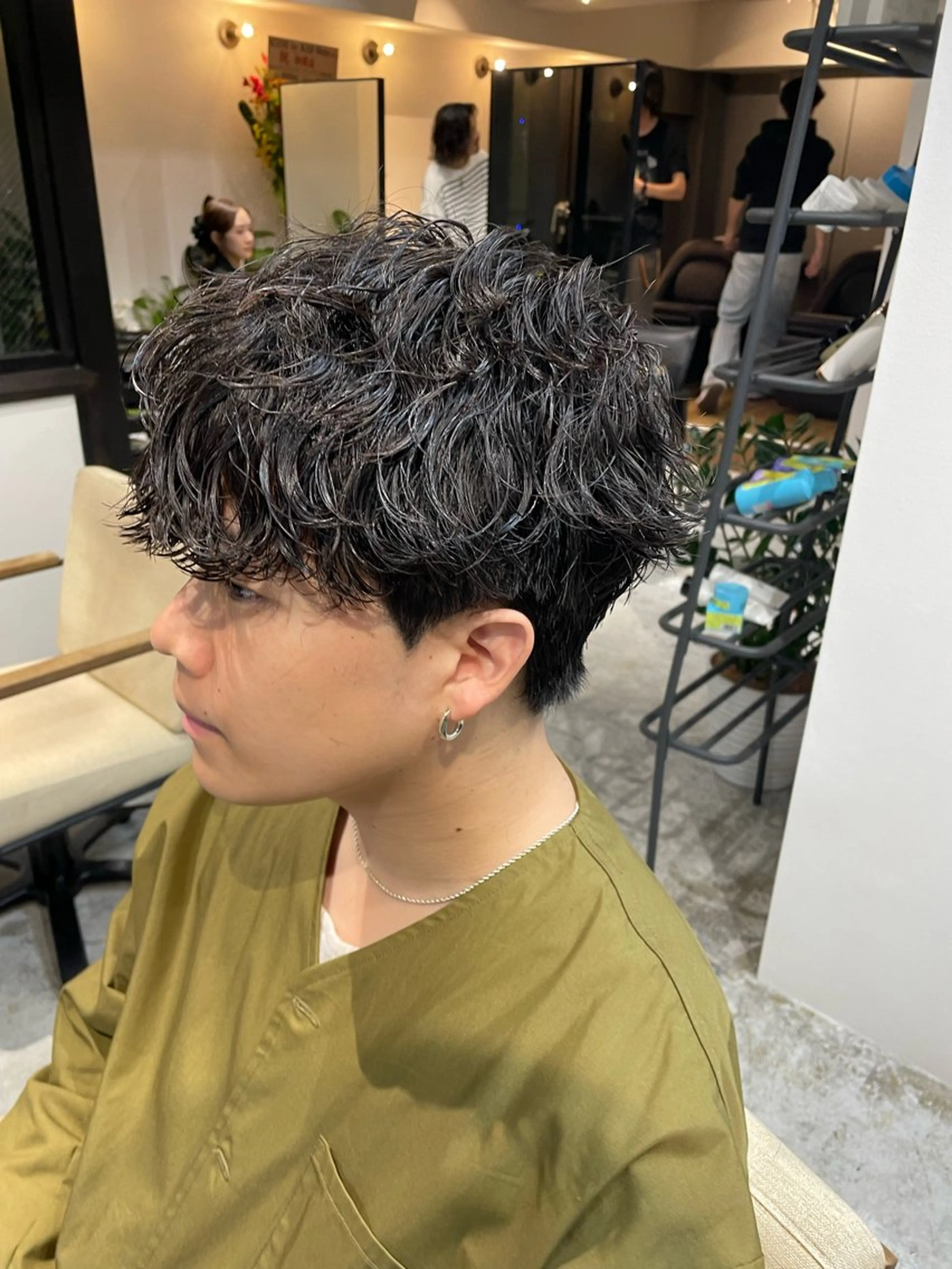 パーマ スパイラルパーマ カット パーマ メンズパーマ梅田 ・川副史晶のヘアスタイル