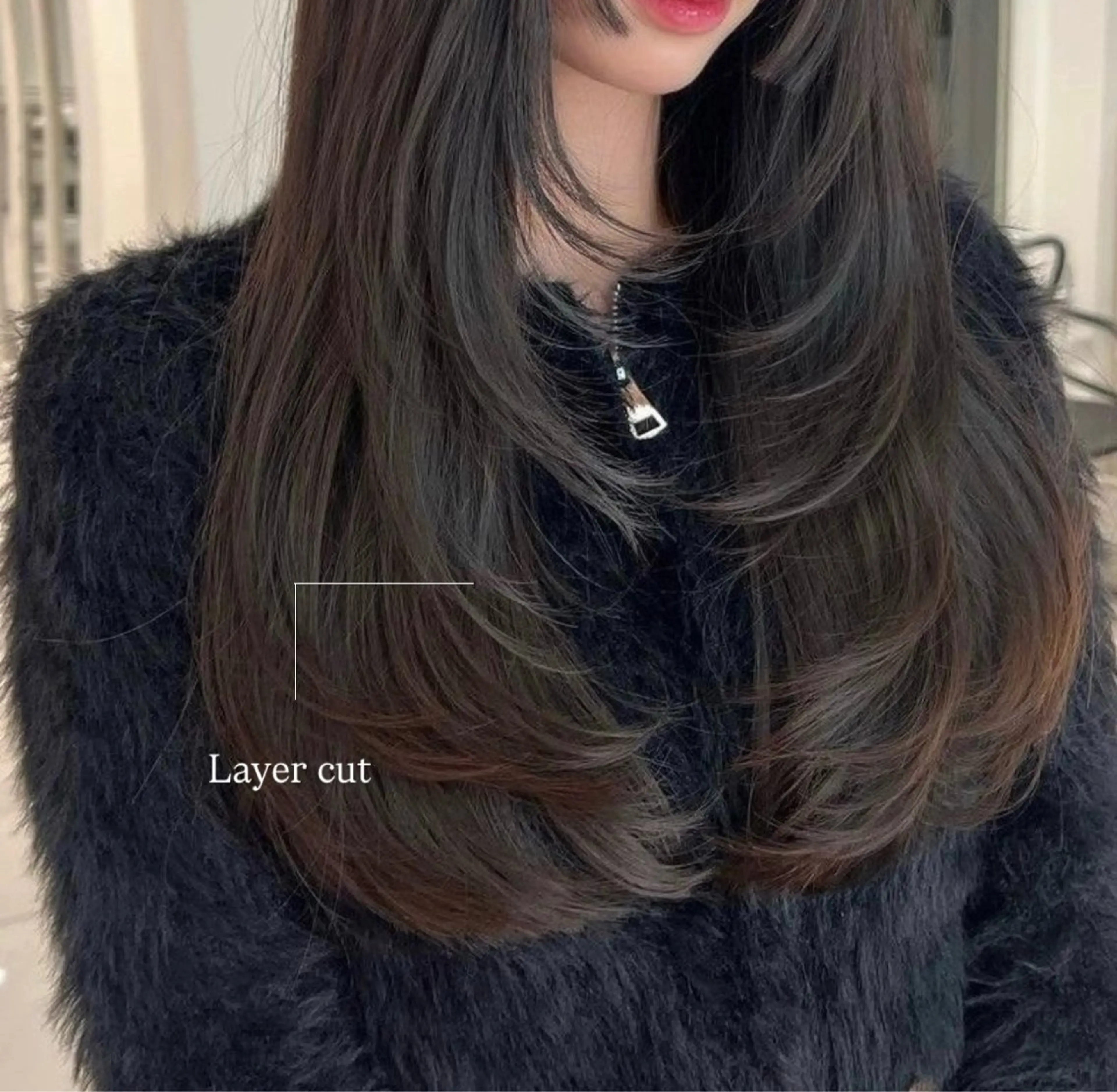 ミディアム 🎀みさき🎀 韓国レイヤー/ボブのヘアスタイル