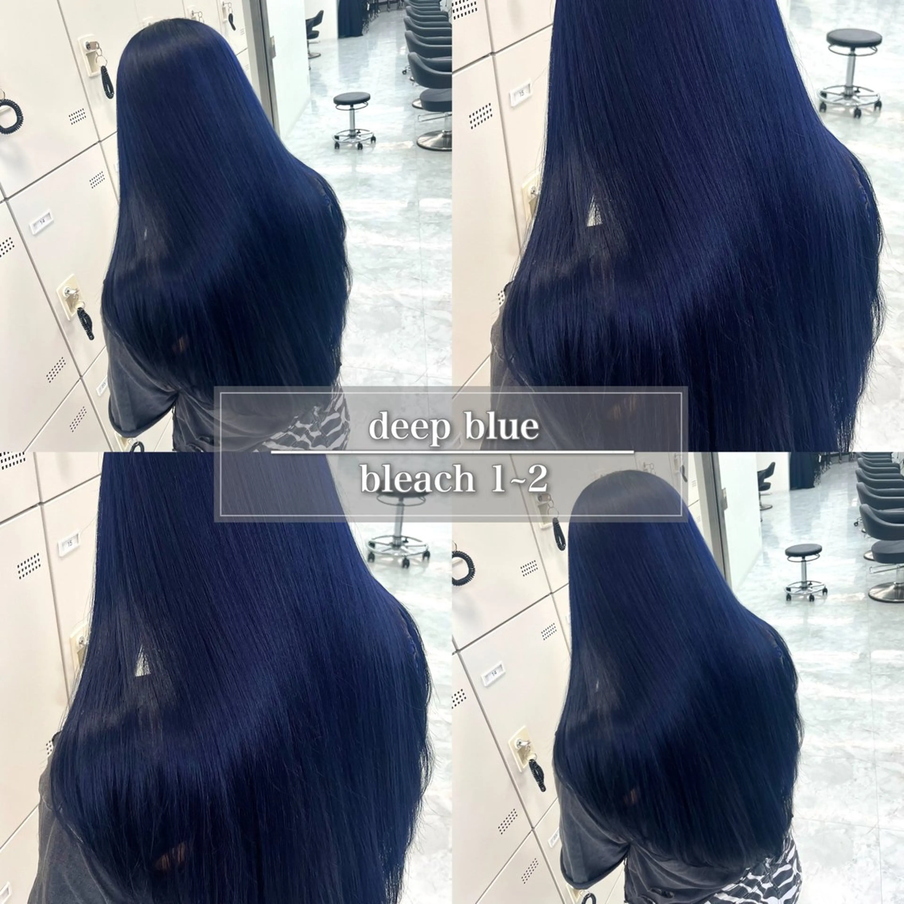 セミロング カラー アッシュ ブリーチ ブルーカラー ブルーアッシュ ブルーラベンダー ヘアカラー トリートメント ケアブリーチ/ 髪質改善/上質艶髪のヘアスタイル