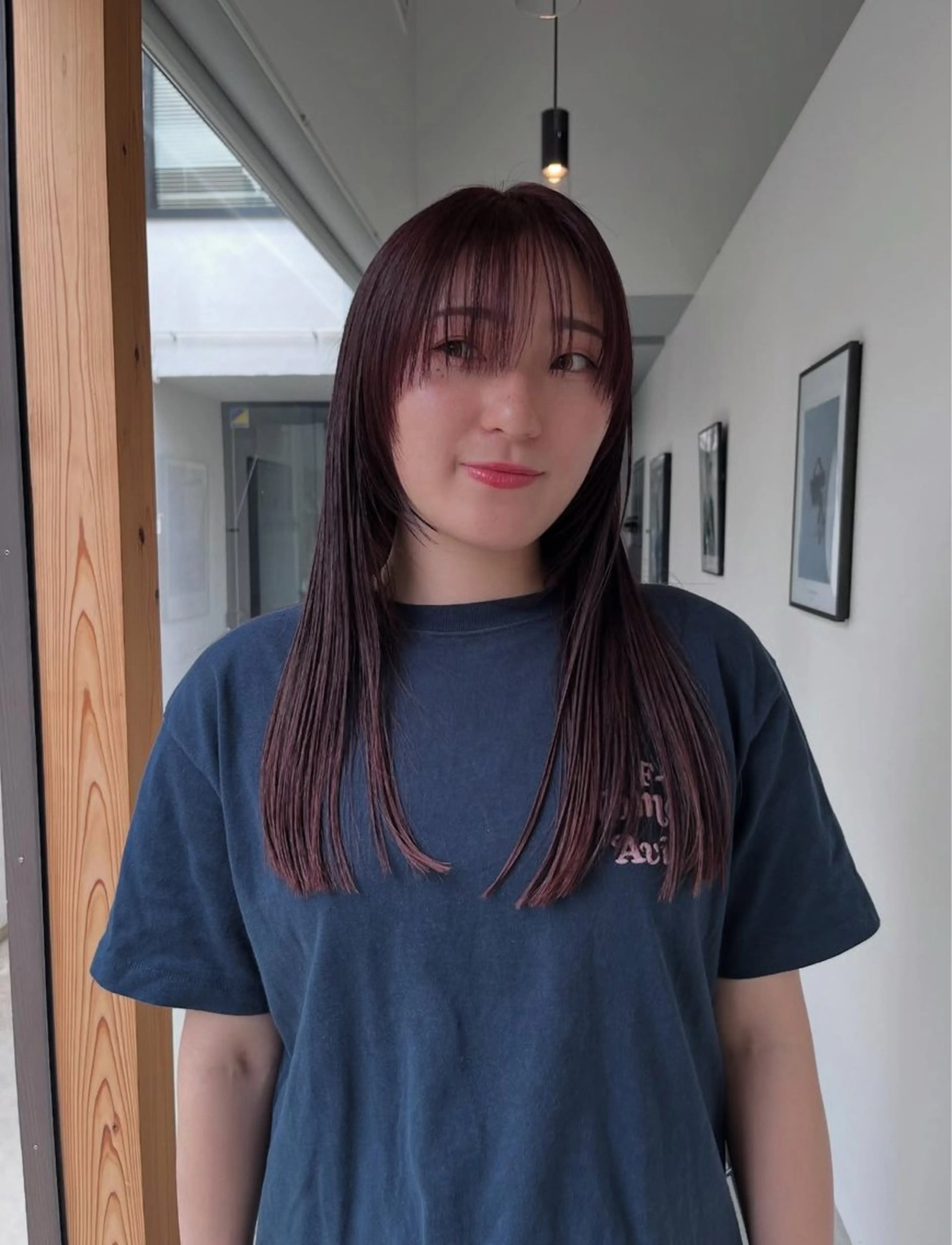 ロング カラー 湯川 未咲希のヘアスタイル