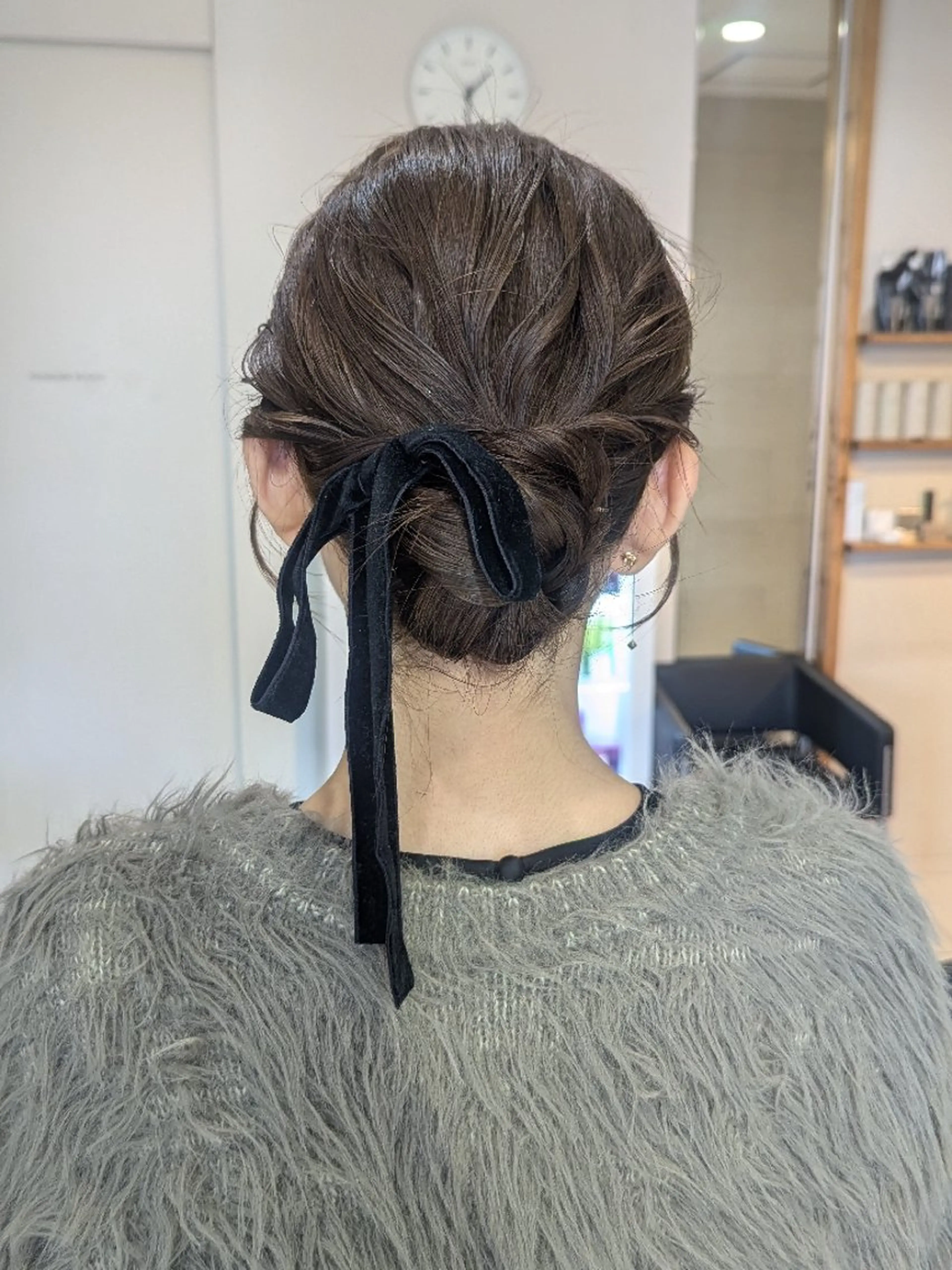 ロング ヘアセット 顔周りカット/お呼ば れヘア/レイヤーのヘアスタイル