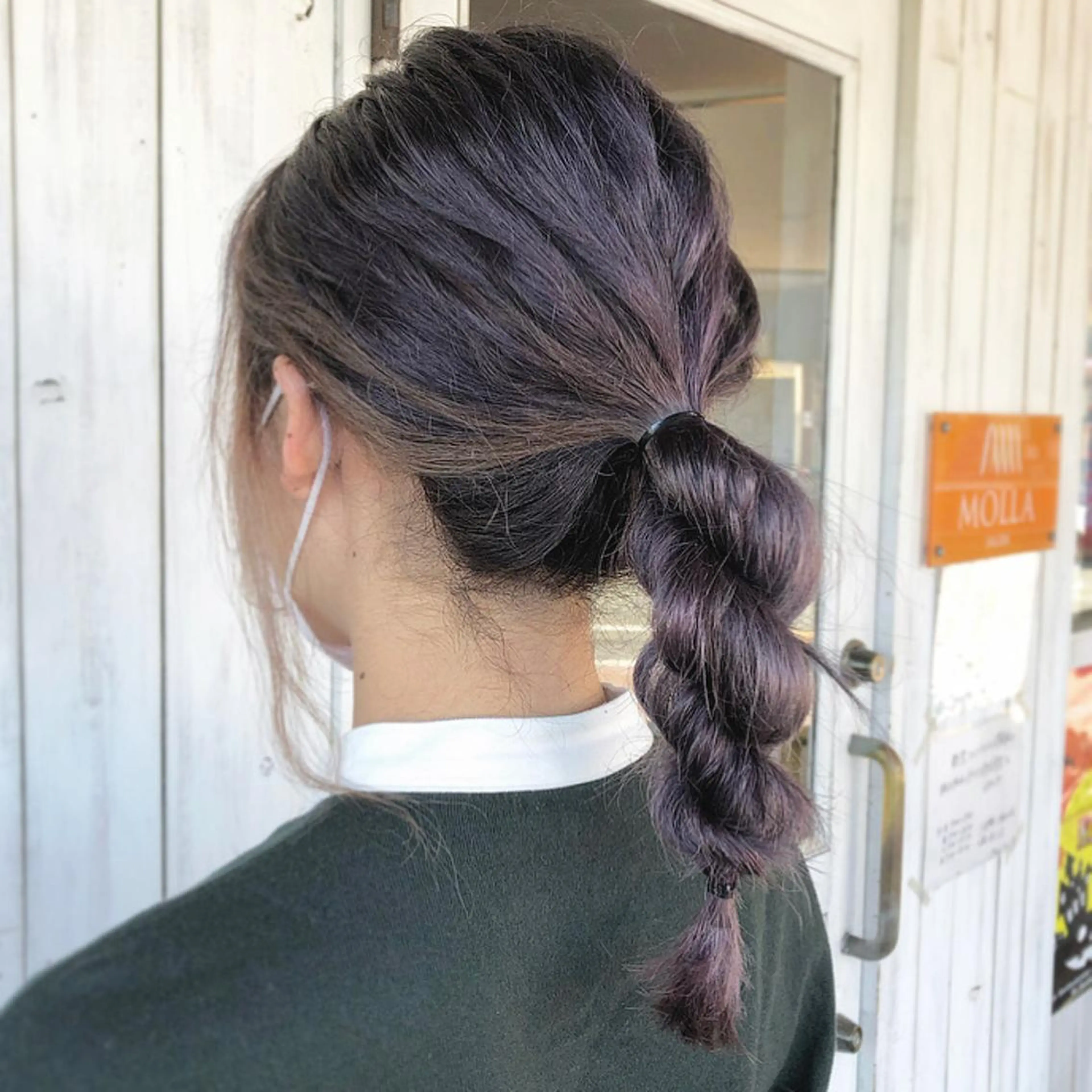 ミディアム カラー ヘアセット 谷口ゆめ/縮毛矯正/ 大人女子/眉ワックスのヘアスタイル