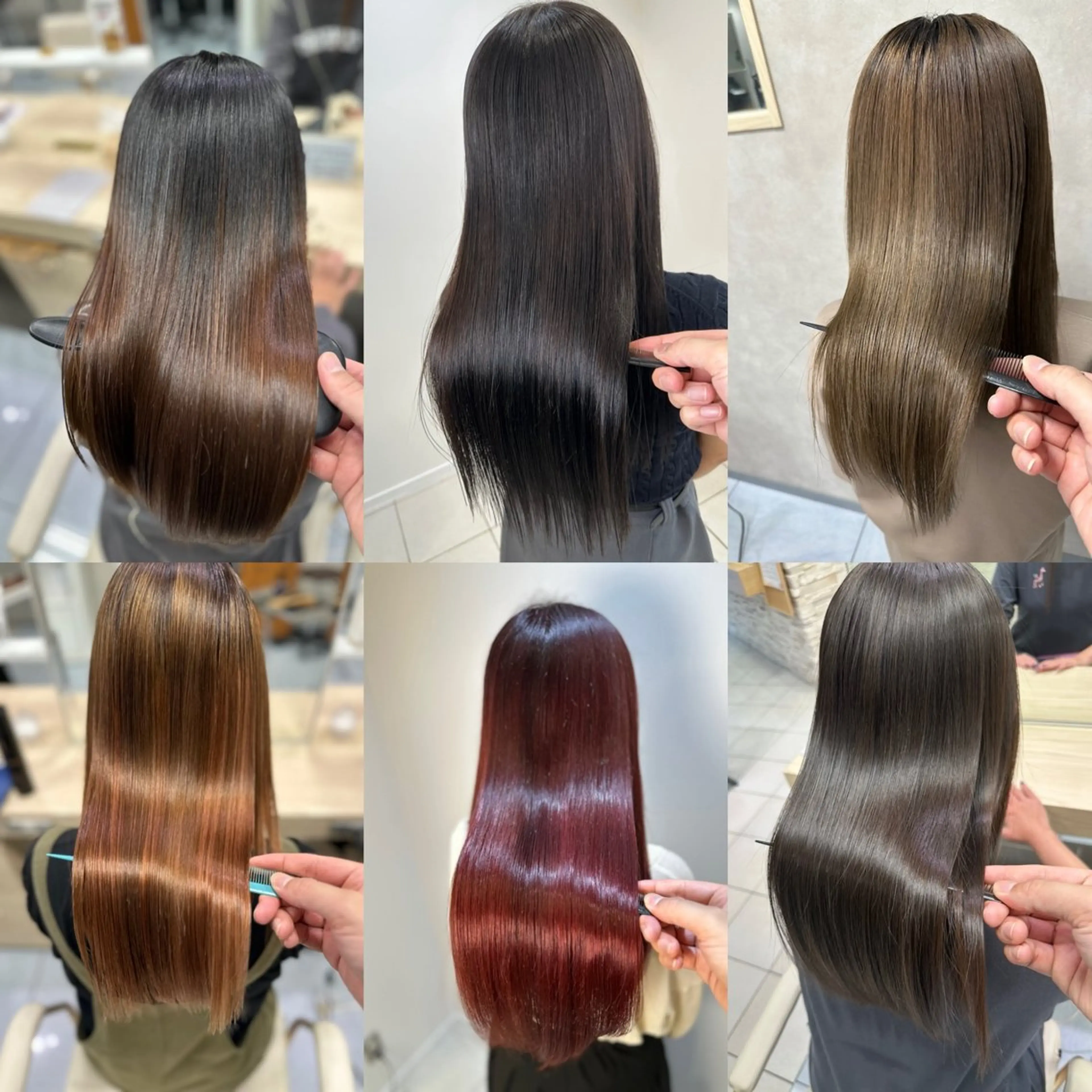 ロング カラー カット ヘアカラー パーマ 縮毛矯正 トリートメント 髪質改善/縮毛矯正 /ブリーチ矯正/岡部のヘアスタイル