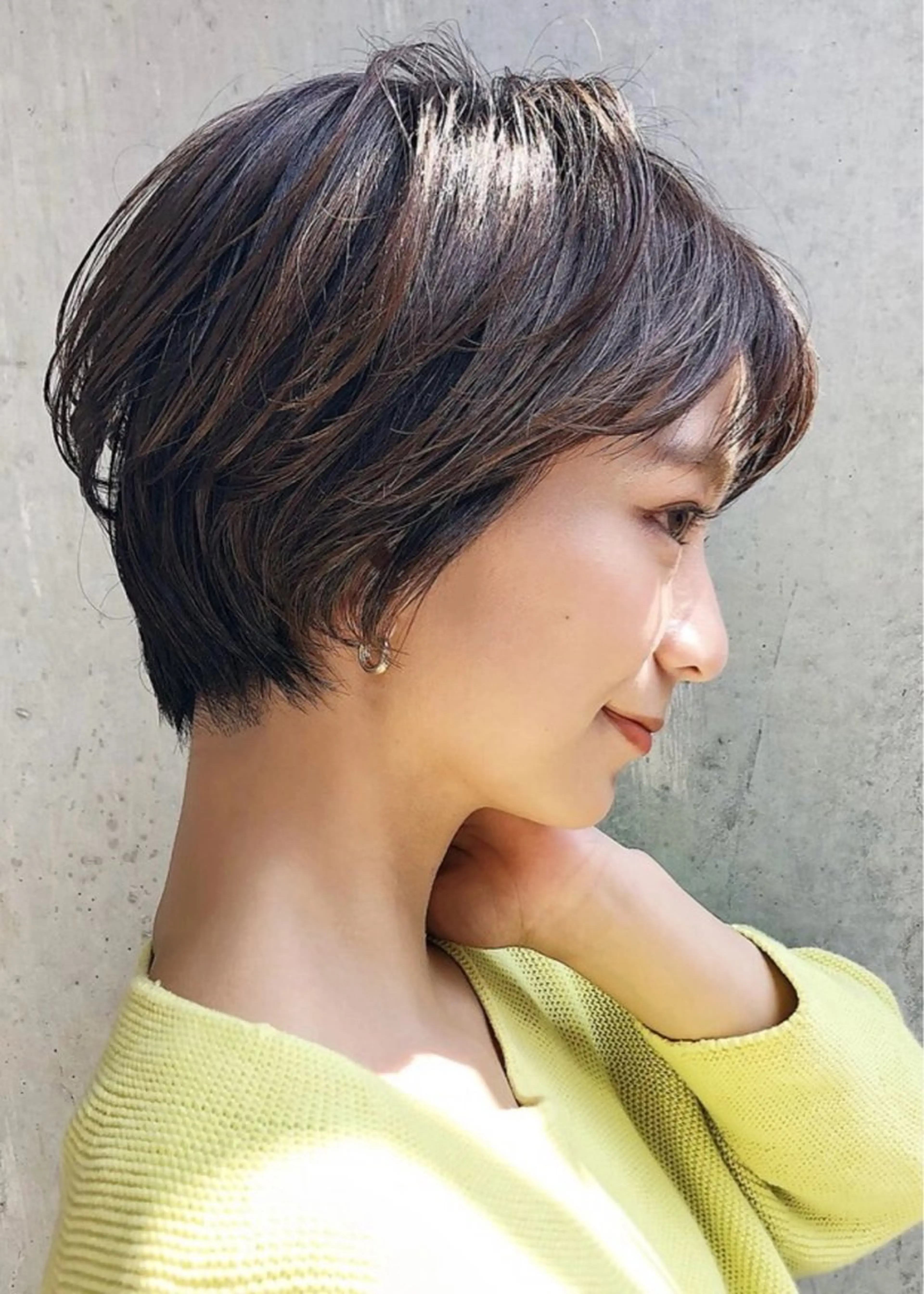 ショート カラー ブラウンカラー ショートヘア davin中目黒 KATOのヘアスタイル