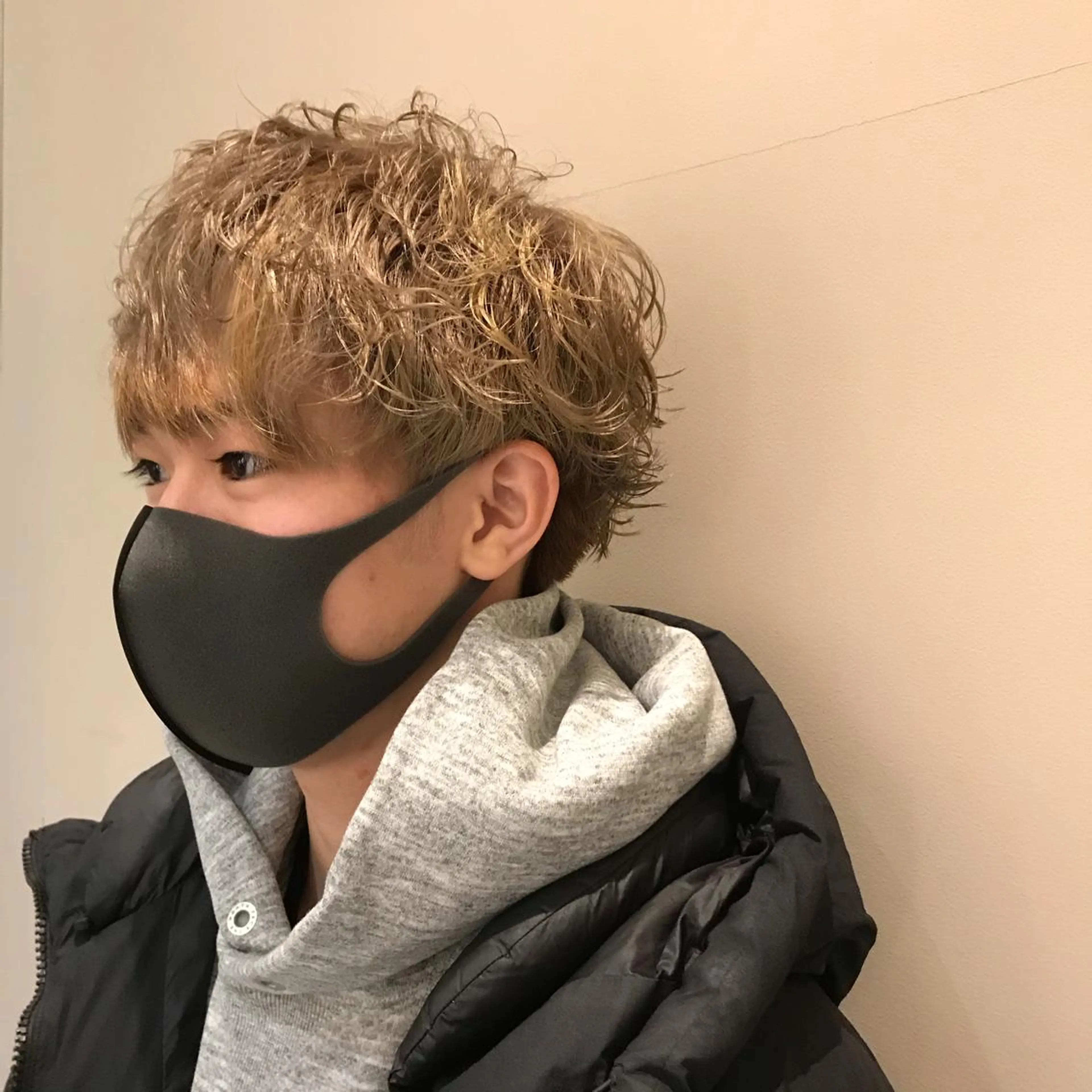 メンズ メンズパーマ/ダウン パーマ/十文字玲音のヘアスタイル