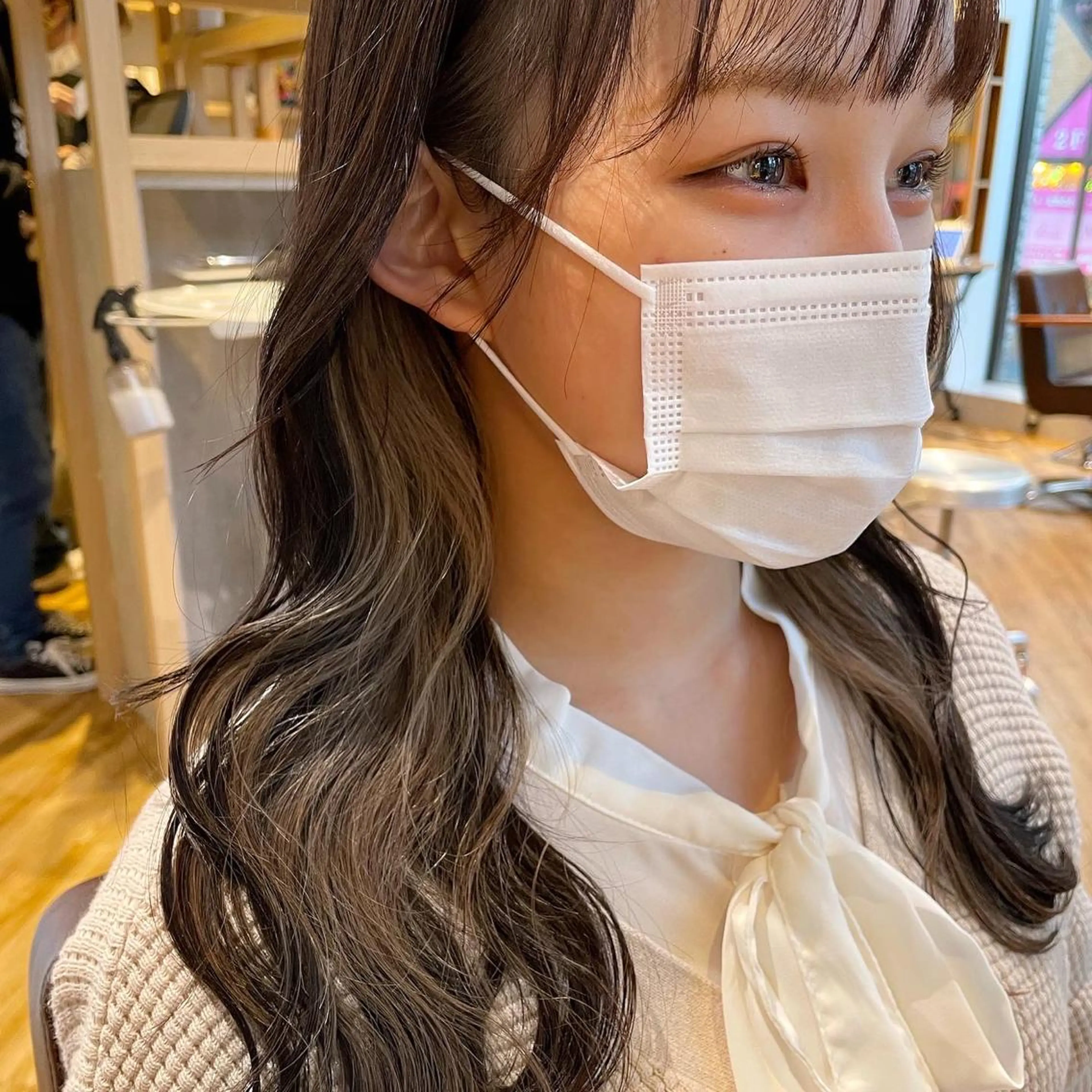 ロング カラー 杉村 未来のヘアスタイル