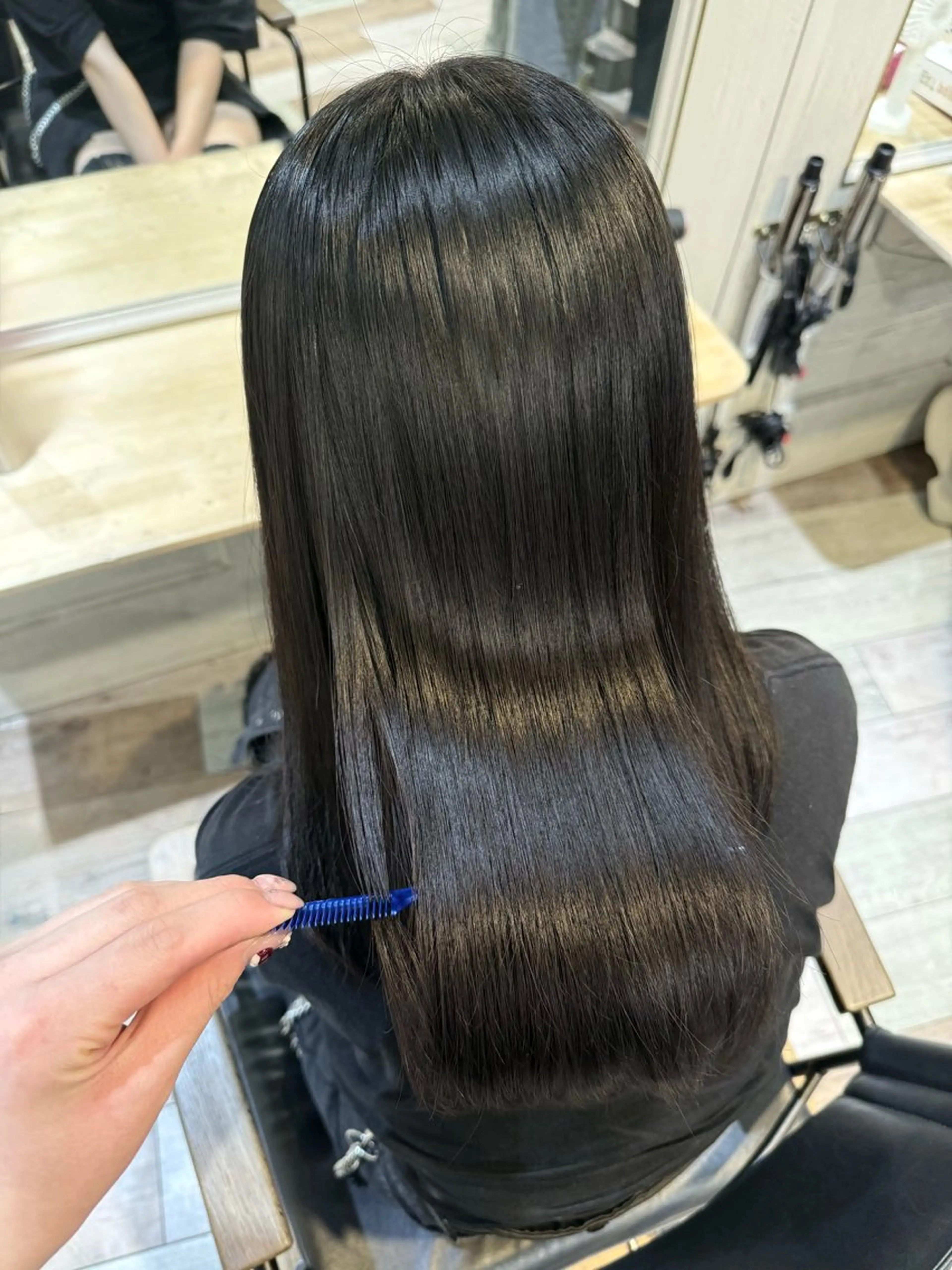 ロング くせ毛 髪質改善 縮毛矯正 トリートメント 酸熱トリートメント トリートメント LOVELEY所属・ゆうな🎀/池袋 /LOVELEYのヘアスタイル