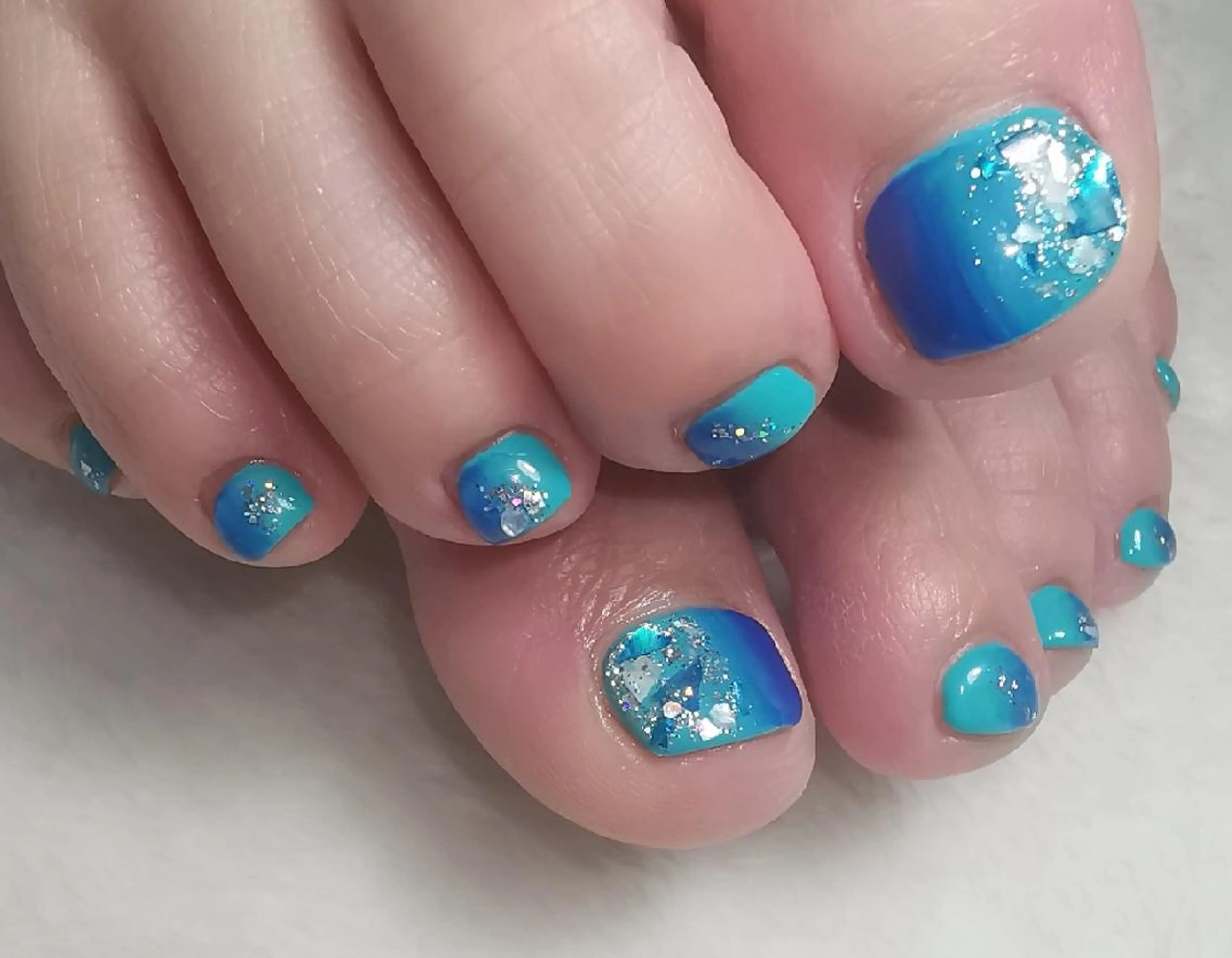 ネイル グラデーション フットネイル reve あやののネイルデザイン