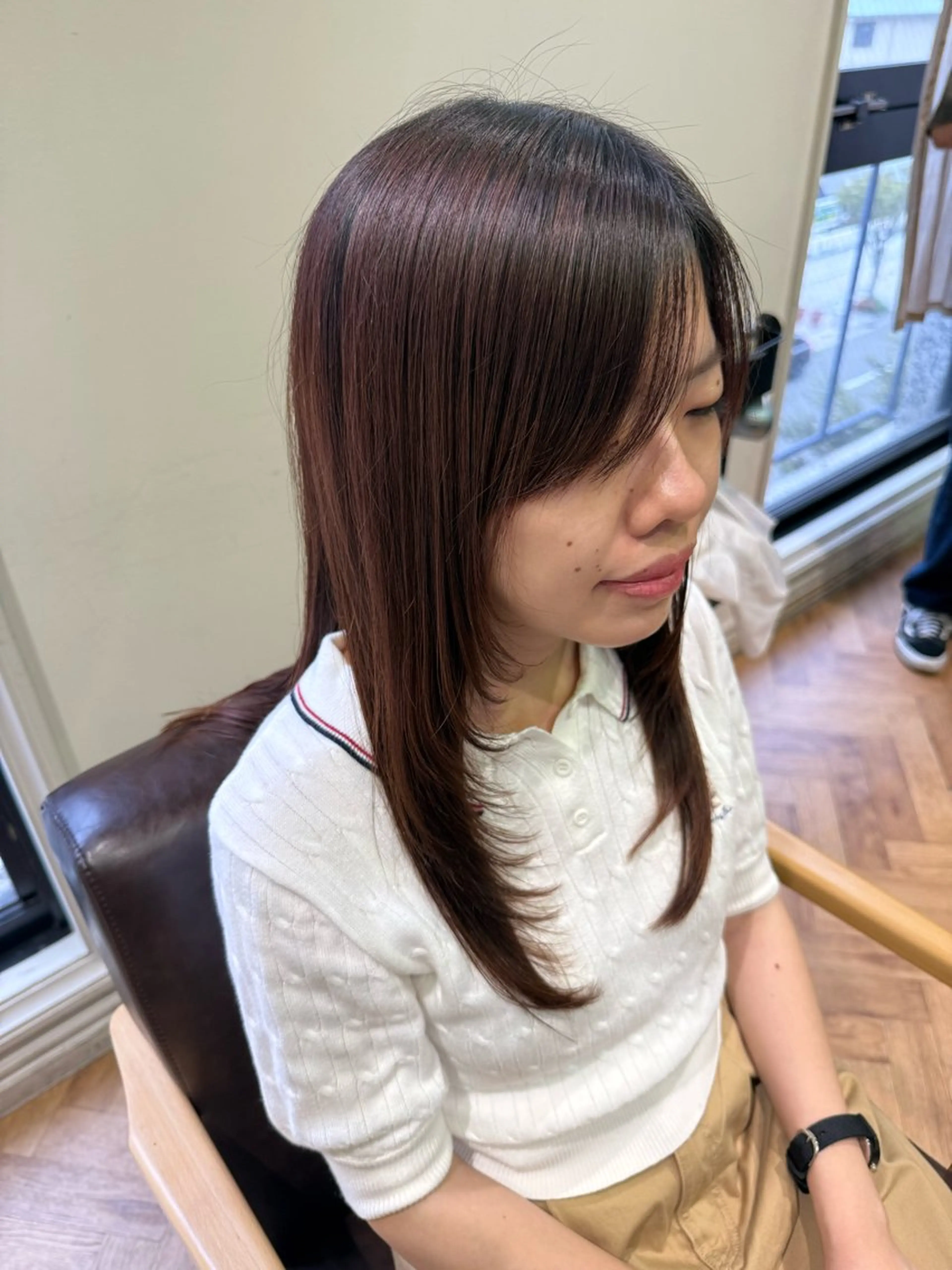 ロング ロングレイヤー レイヤーカット ロング 溝口 槙里也のヘアスタイル