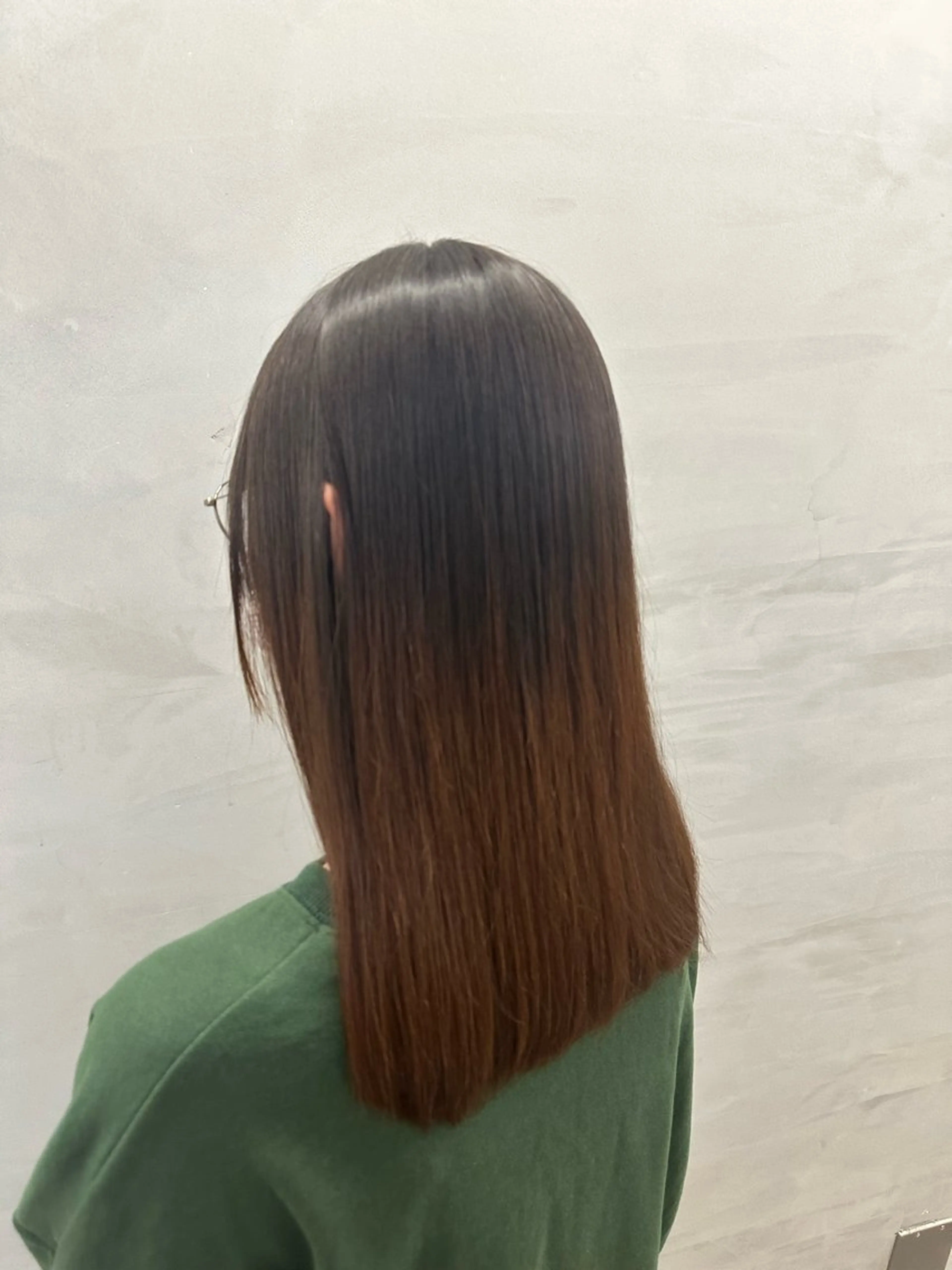 セミロング カット 縮毛矯正 トリートメント 💎 透明感カラー ✨Erina 💎のヘアスタイル